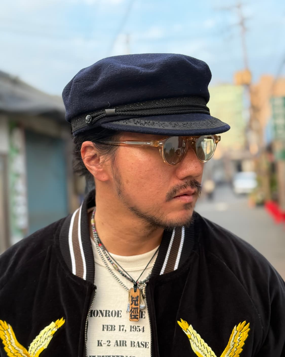 유럽 빈티지 울 블랜드 피들러 캡 59 상품이미지8