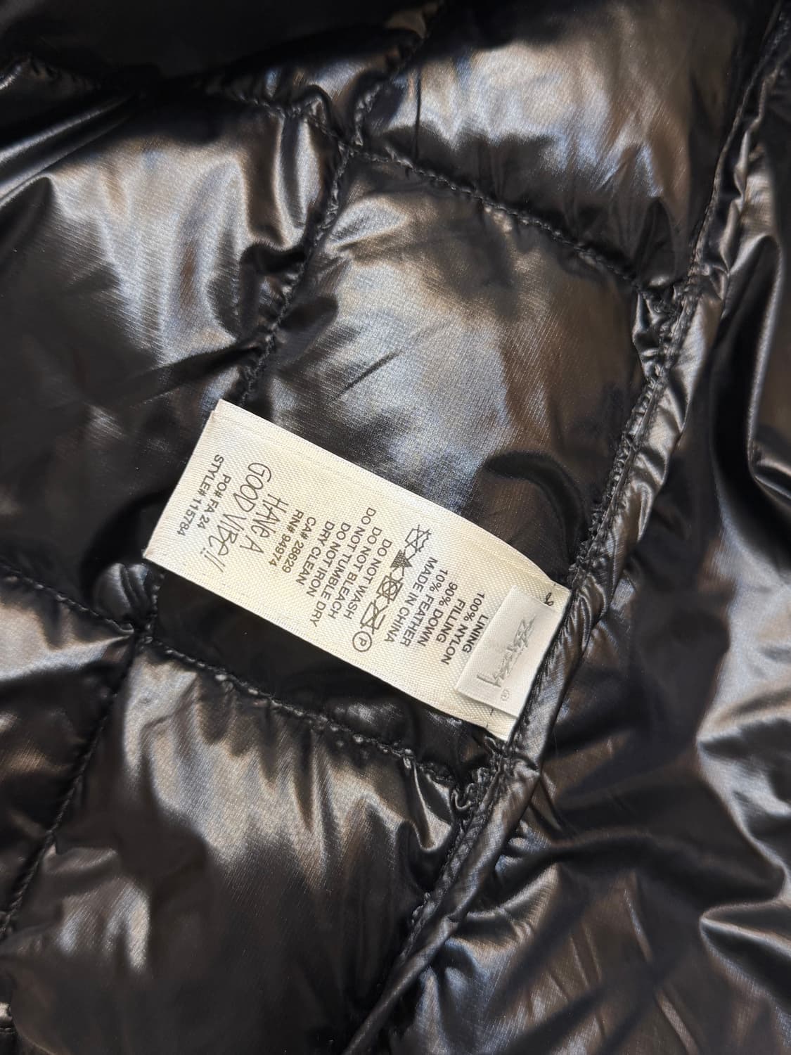 [L] 스투시 미드웨이트 패딩 블랙 상품이미지6