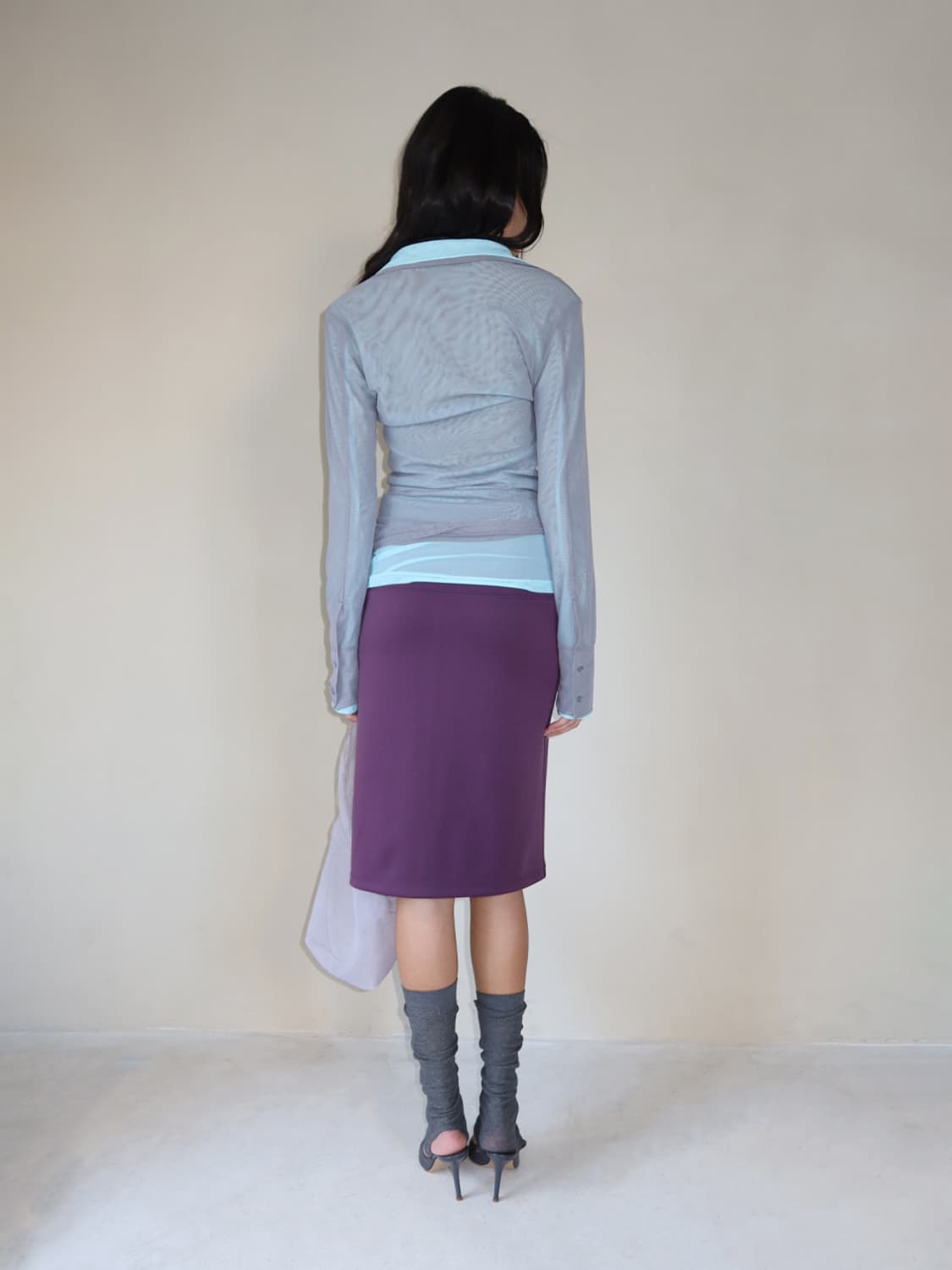 mmm corp See-through Collar T-shirt 상품이미지4
