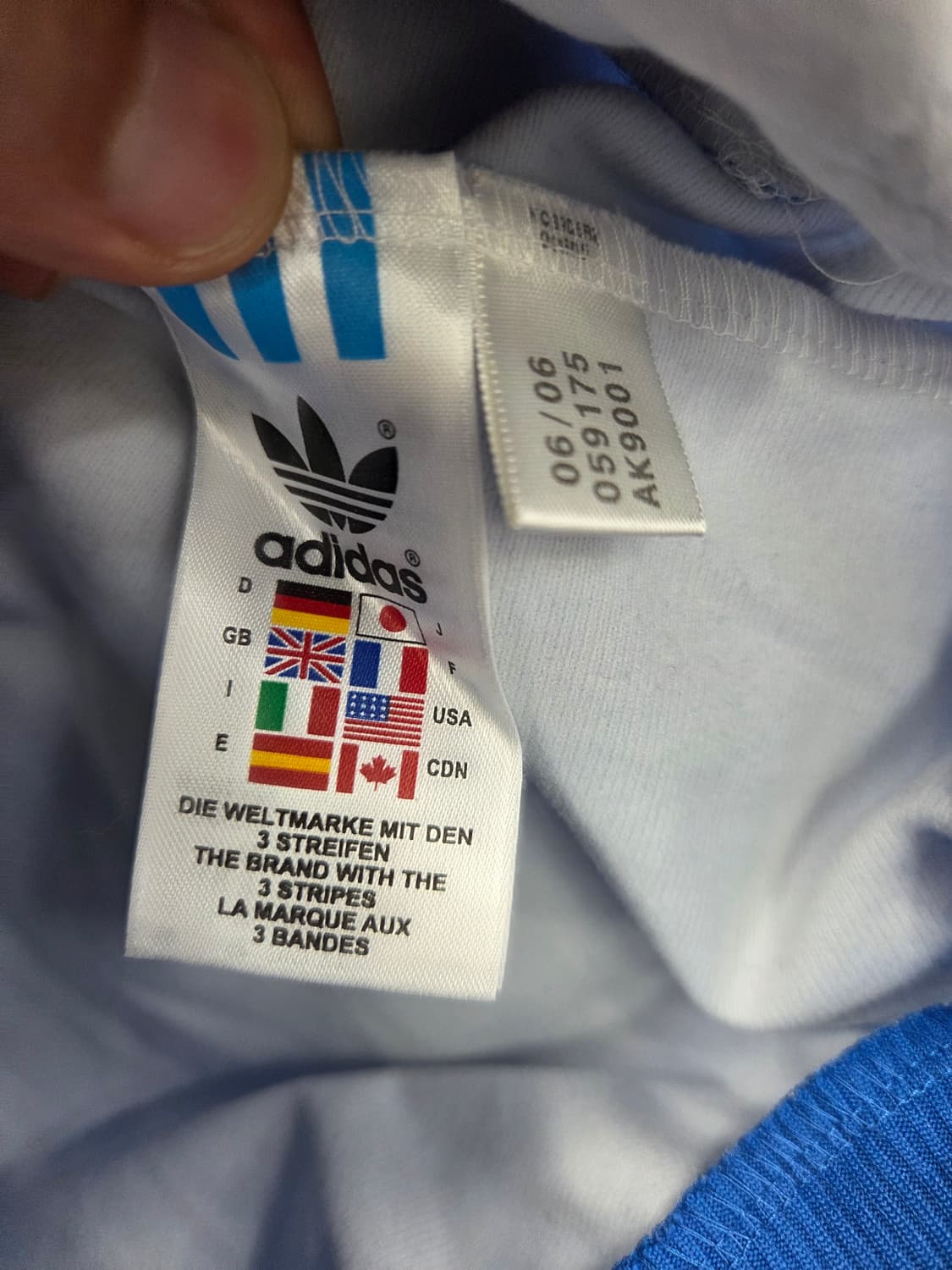 L [대장급]아디다스 리우데자이네이루 브라질 트랙탑 블루 화이트 상품이미지9