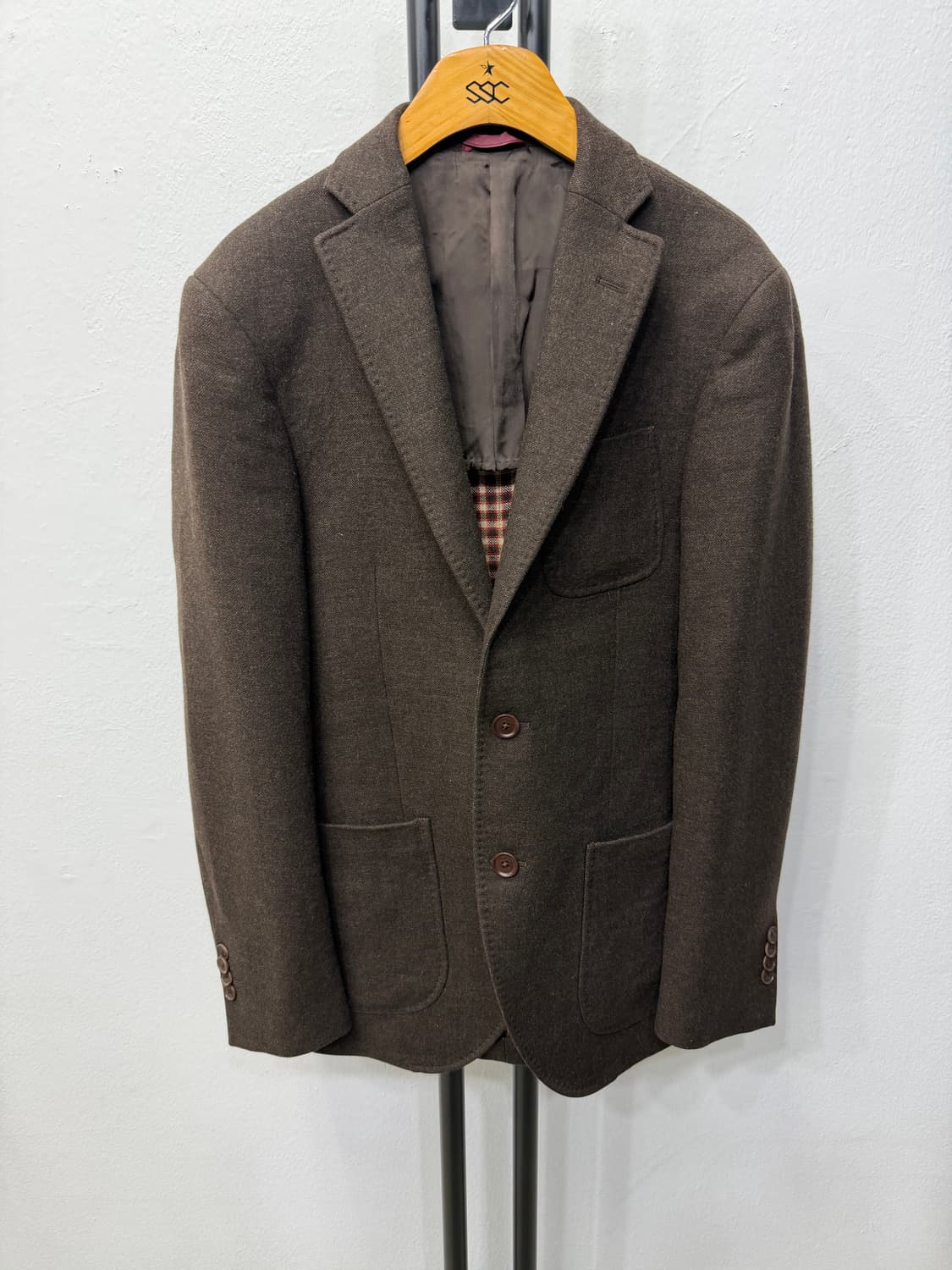 정품) 에스티듀퐁 이태리 브라운 남성 울자켓 46 상품이미지1