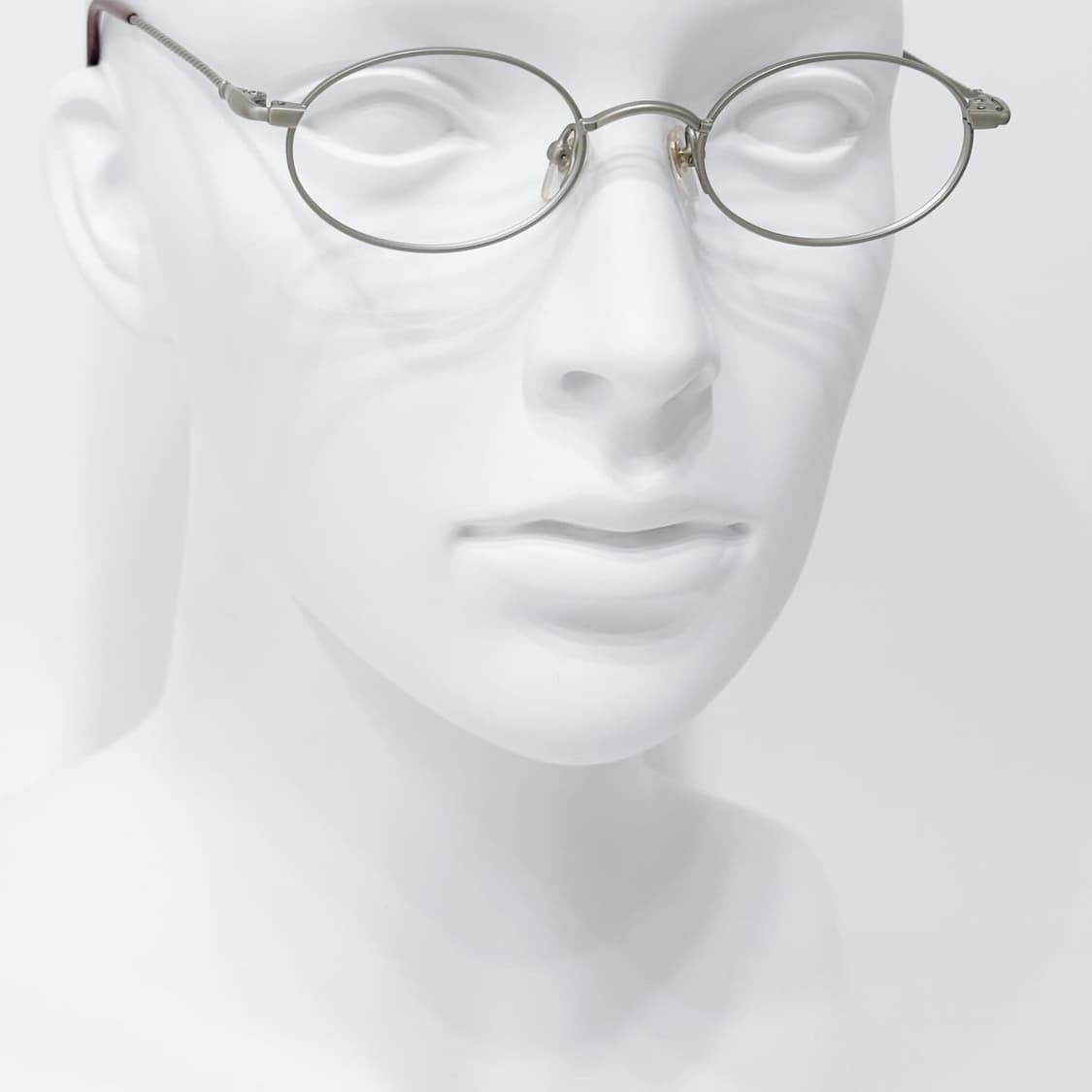 실버 로프 디테일 오벌 메탈 데드스탁 빈티지안경 상품이미지5