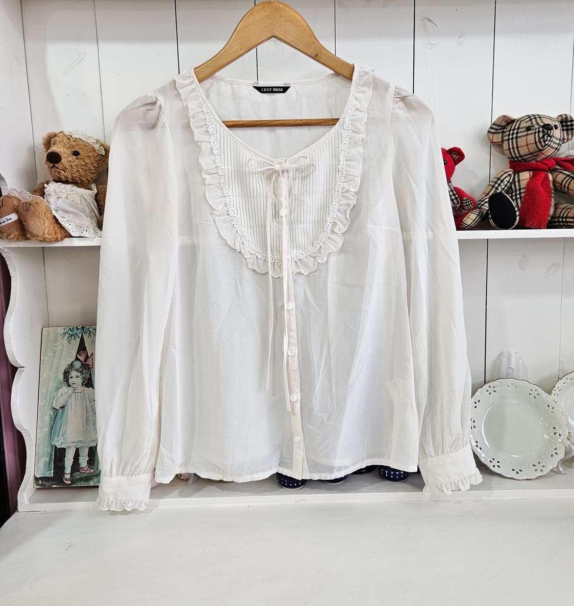 레스트로즈 LEST ROSE 쉬폰 블라우스 상품이미지1