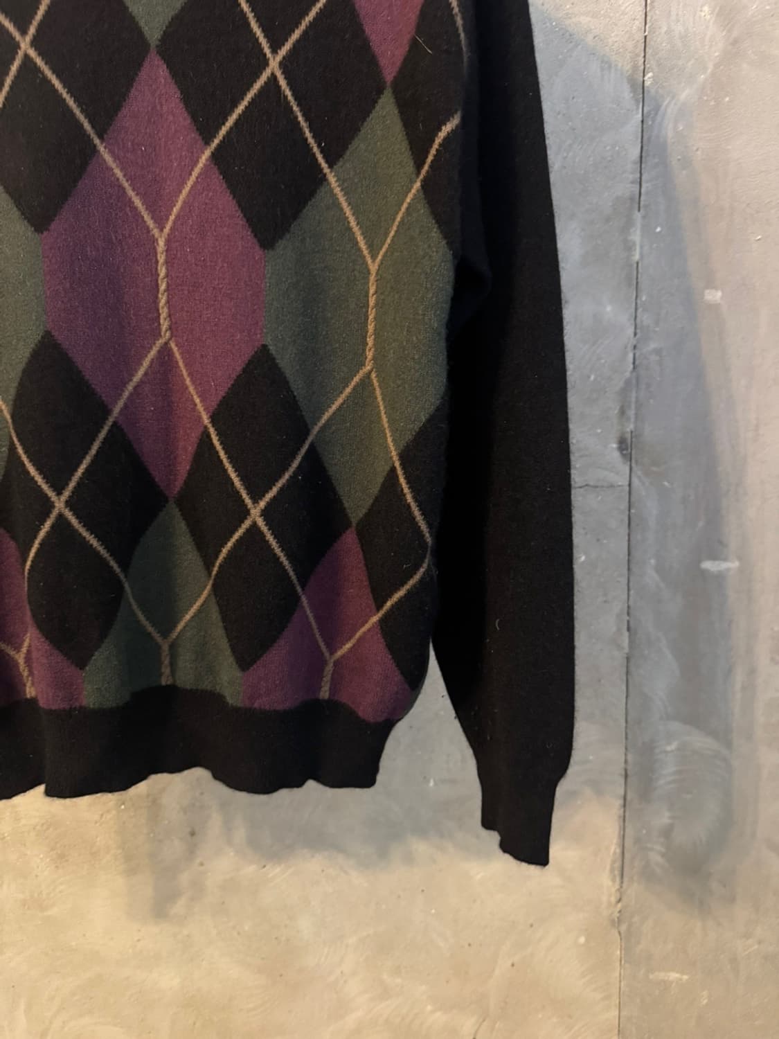 리버크루즈 아가일 캐시미어 니트 100 상품이미지5