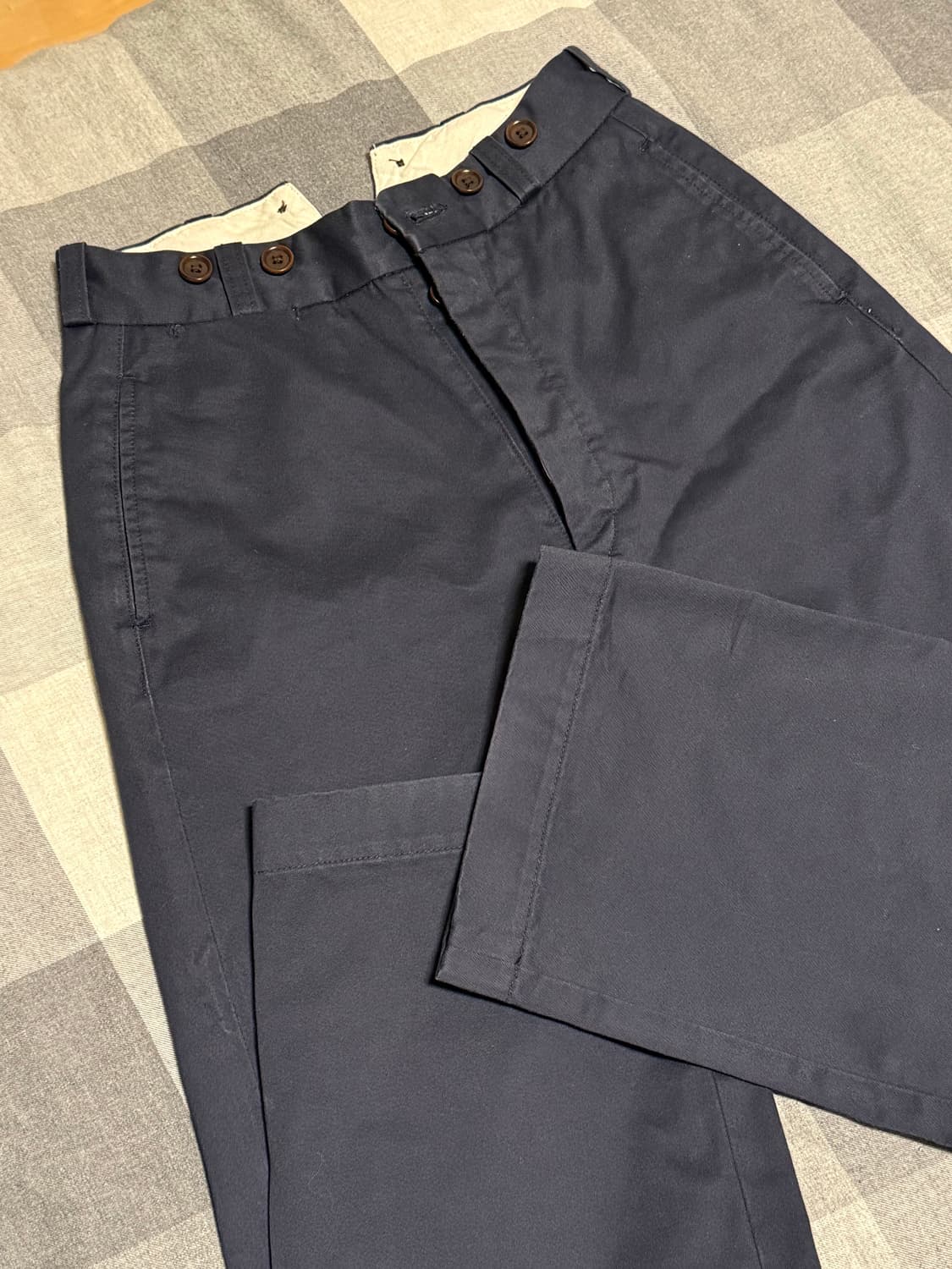 나이젤카본 네이비 와이드 치노 팬츠 상품이미지3