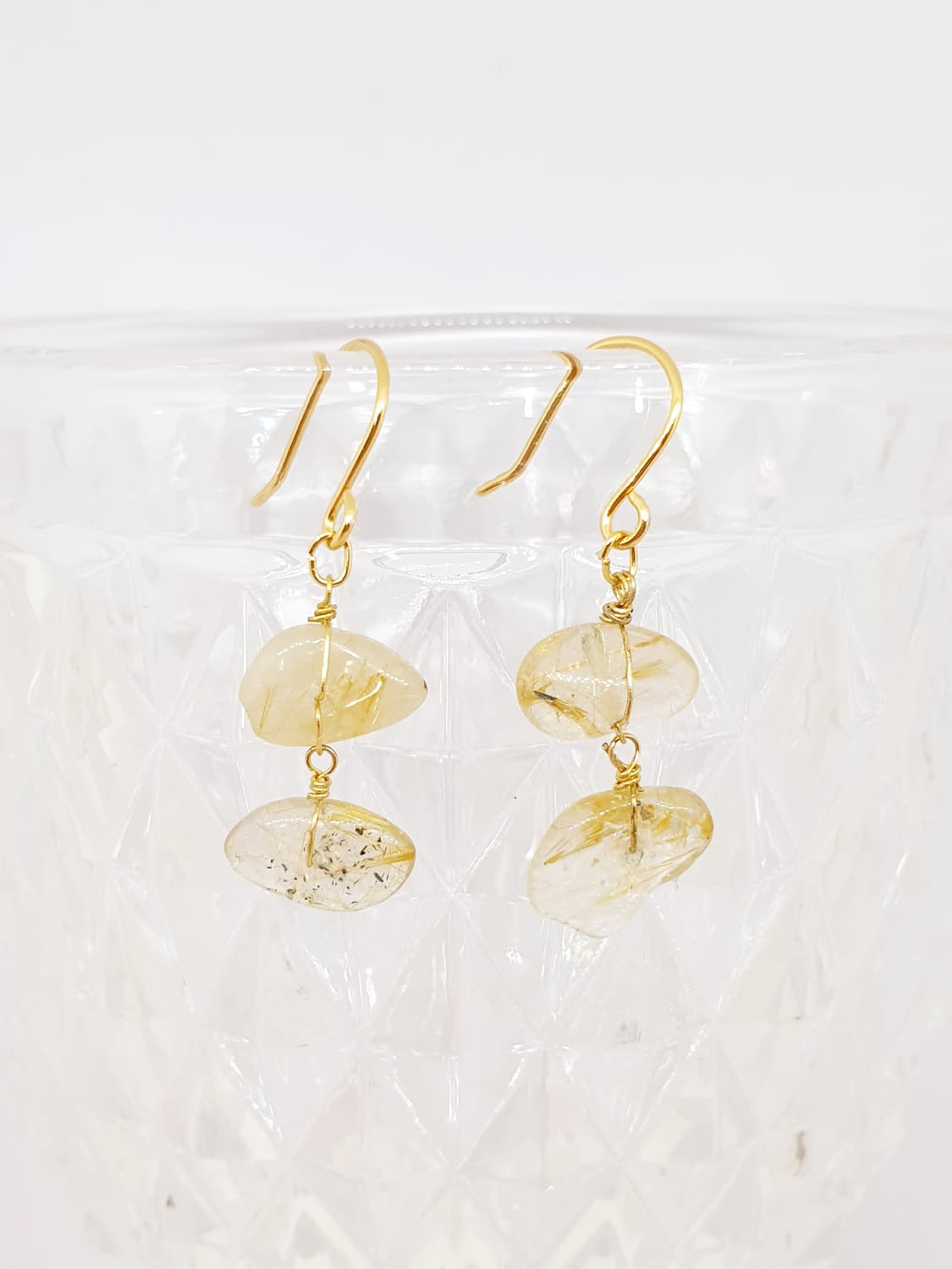 루틸원석 귀걸이 상품이미지1