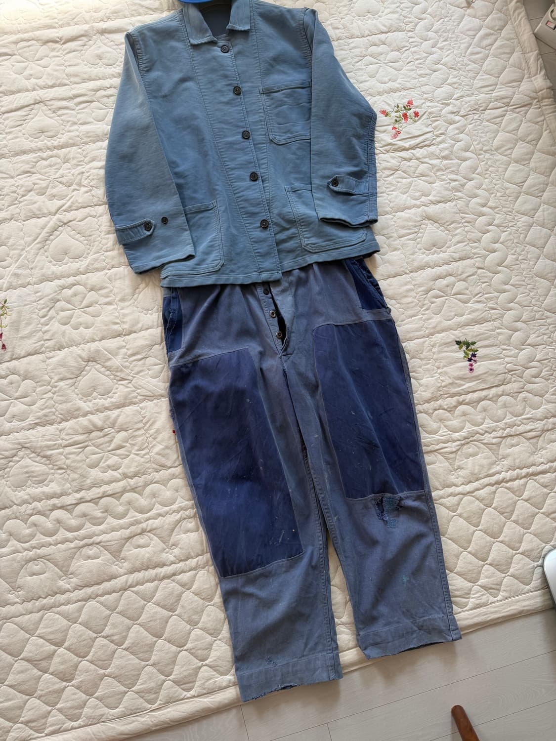 페이딩 프렌치 셋업 모자+워크자켓+팬츠 40s-50s+50s-70s,80 상품이미지3