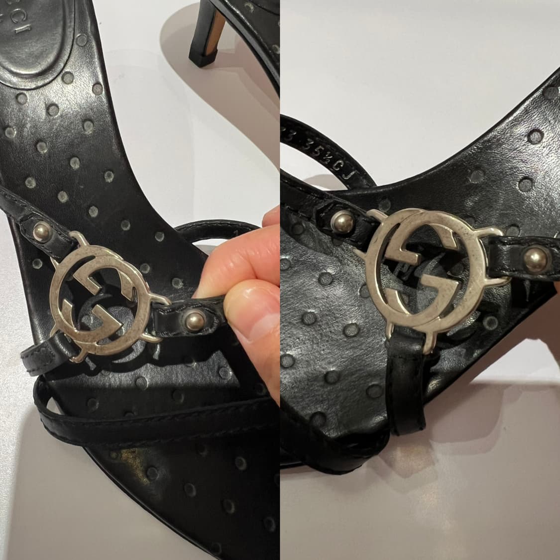[정품] 구찌 빈티지 톰포드 아카이브 GG 로고 스트랩 샌들 상품이미지8