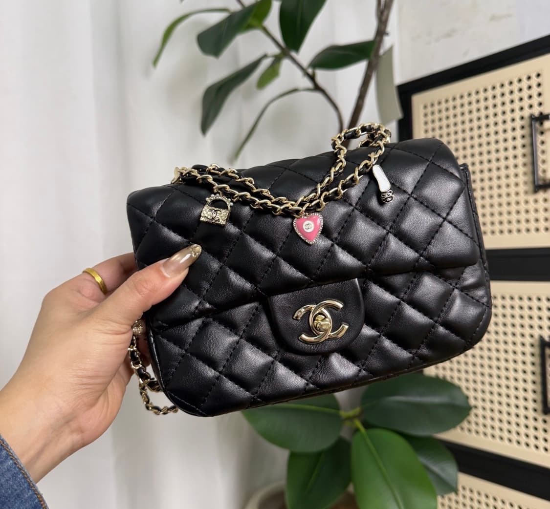 샤넬VIP 리미티드 에디션 기프트 래더 하트쉐입 크로스백 상품이미지2