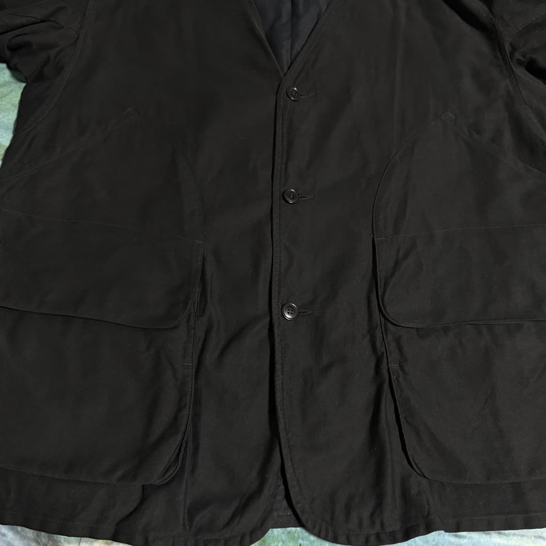 [2]코모리 COMOLI 코튼 새틴 몰스킨 헌팅자켓 상품이미지7