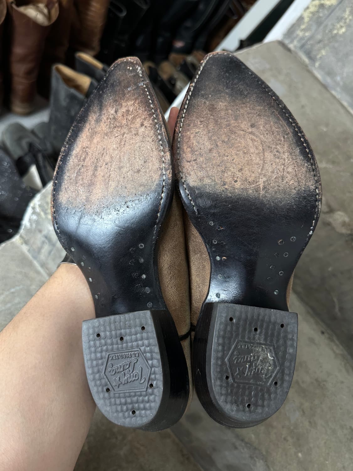 00's OG 토니라마 러프아웃 스웨이드 웨스턴 부츠 카우보이 부츠 상품이미지10