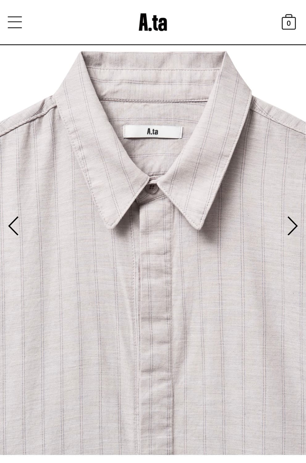 A.ta 에이타 셔츠 빈티지 심플 상품이미지3