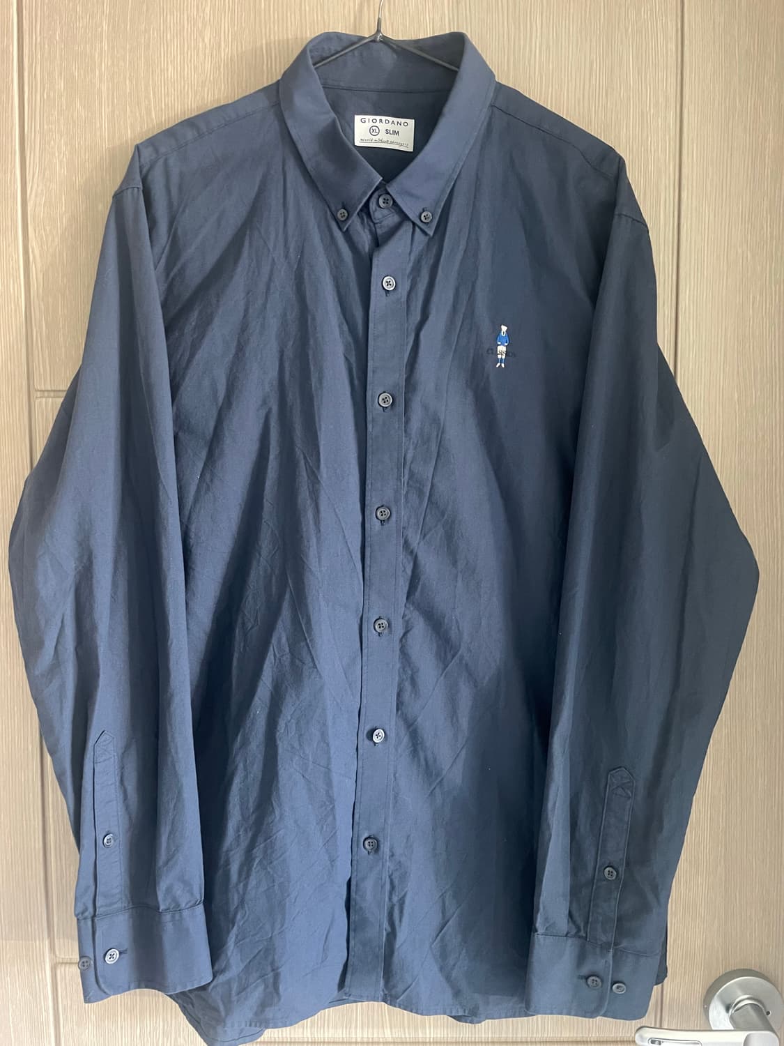 지오다노 네이비 너디 옥스포드 셔츠 상품이미지1