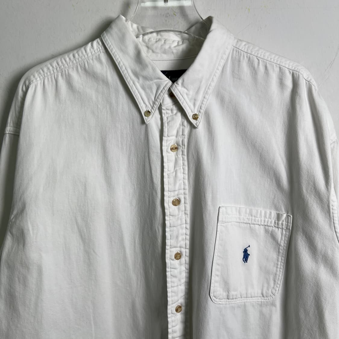 폴로 랄프로렌 화이트 빅 셔츠 XL 상품이미지4