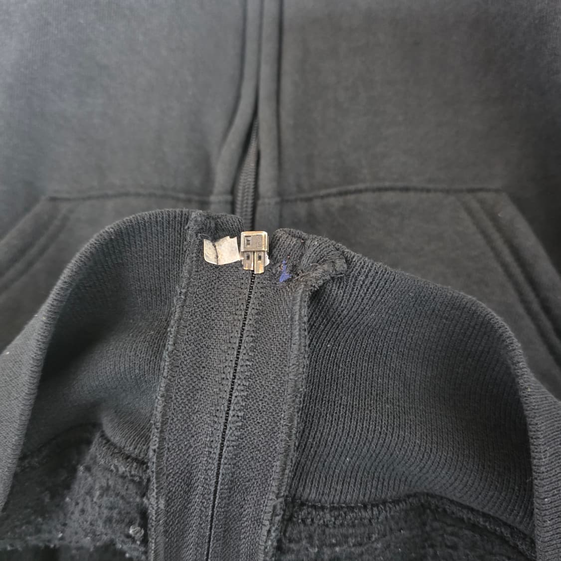 [XL] 90s 빈티지 러셀 애슬레틱 후드집업 블랙 ver. 집크랙 상품이미지8