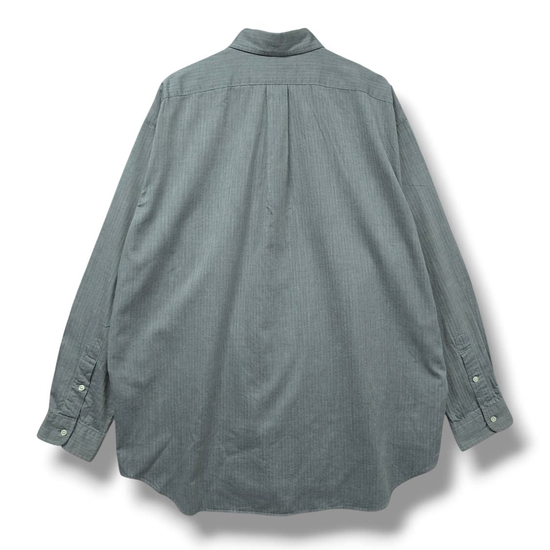 [XL] 폴로 그레이 마이크로체크 블레이크 코튼 긴팔셔츠 상품이미지2