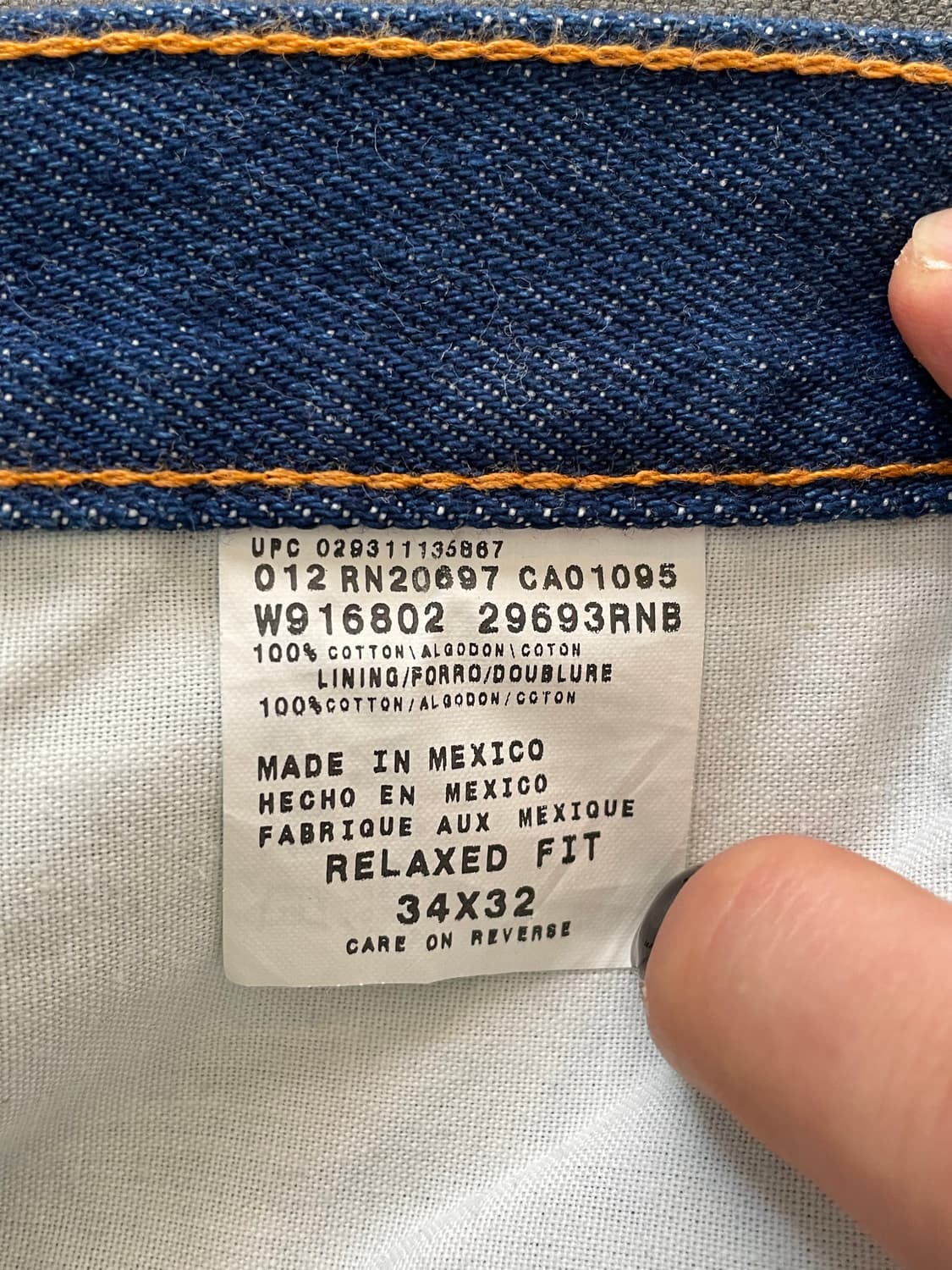 디키즈 플란넬 안감 데님팬츠 청바지 상품이미지3