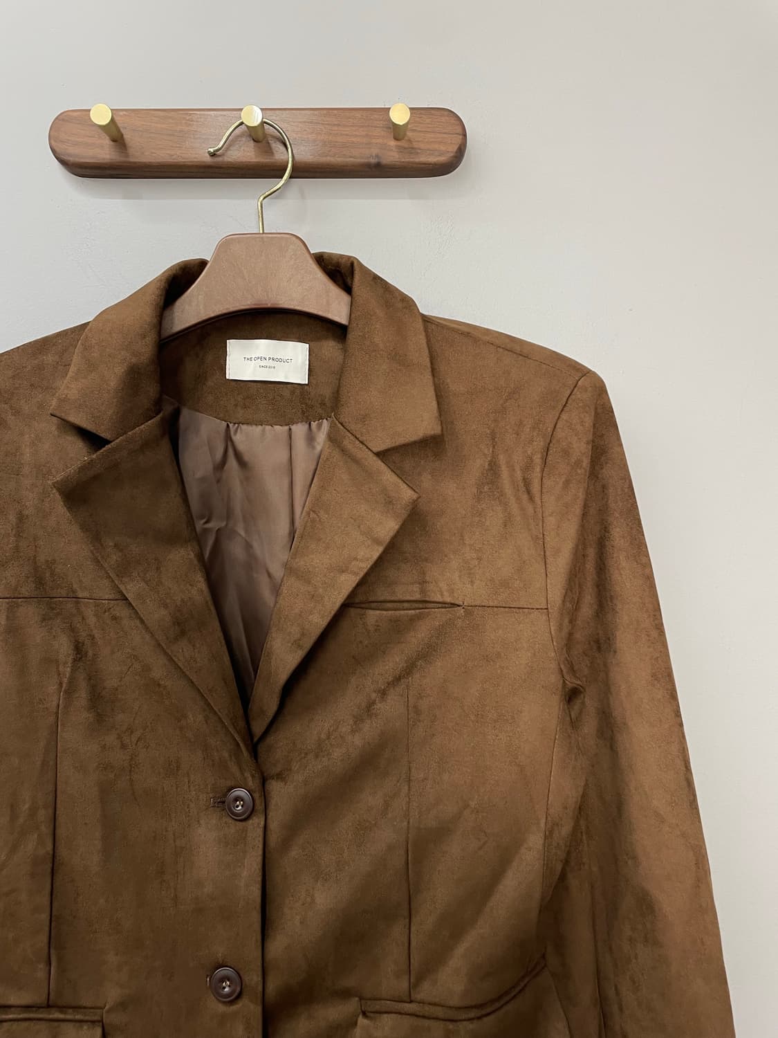 더오픈프로덕트 브라운 스웨이드 자켓 H1273 상품이미지3