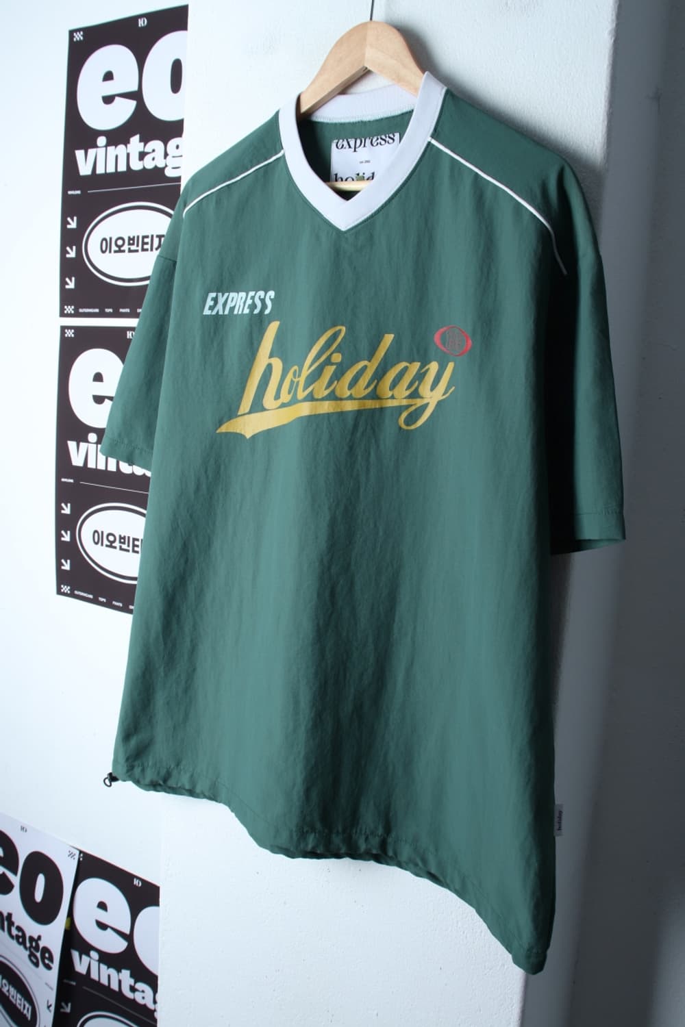 (L-XL) 익스프레스 홀리데이 반팔 티셔츠 유니폼 블록코어-H33389 상품이미지1