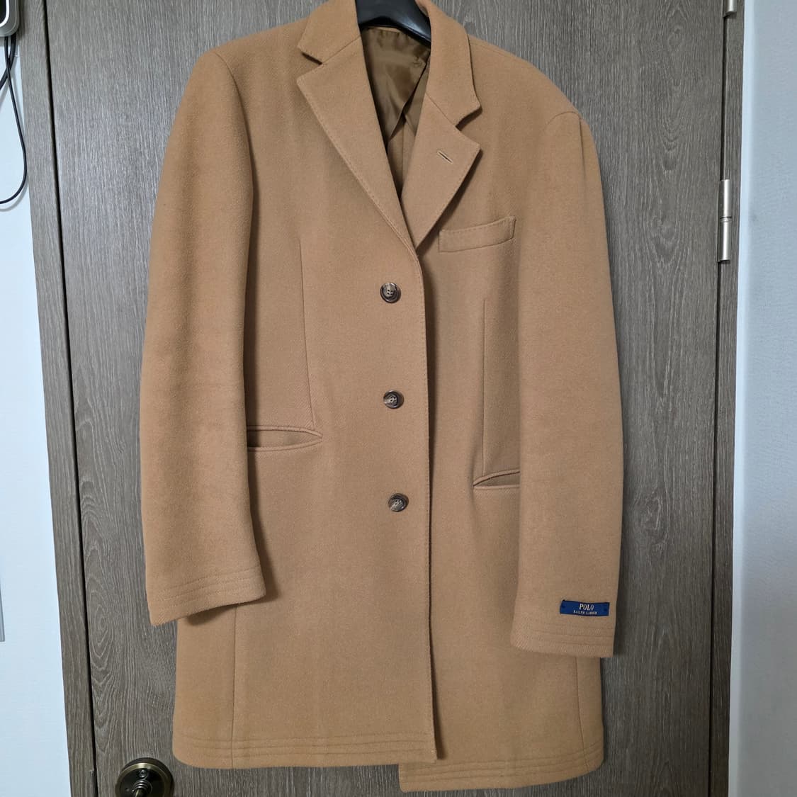 폴로 랄프로렌 싱글 브레스티드 울코트 브라운 상품이미지3