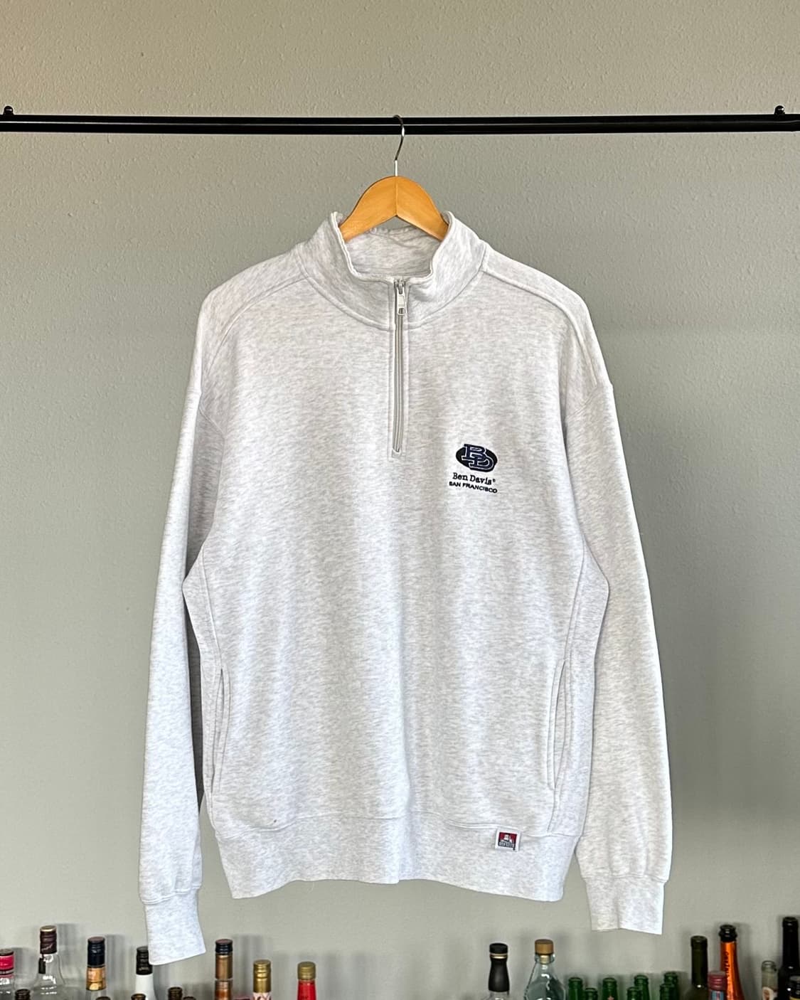 [L]벤 데이비스 BEN DAVIS 하프집업 맨투맨 상품이미지1