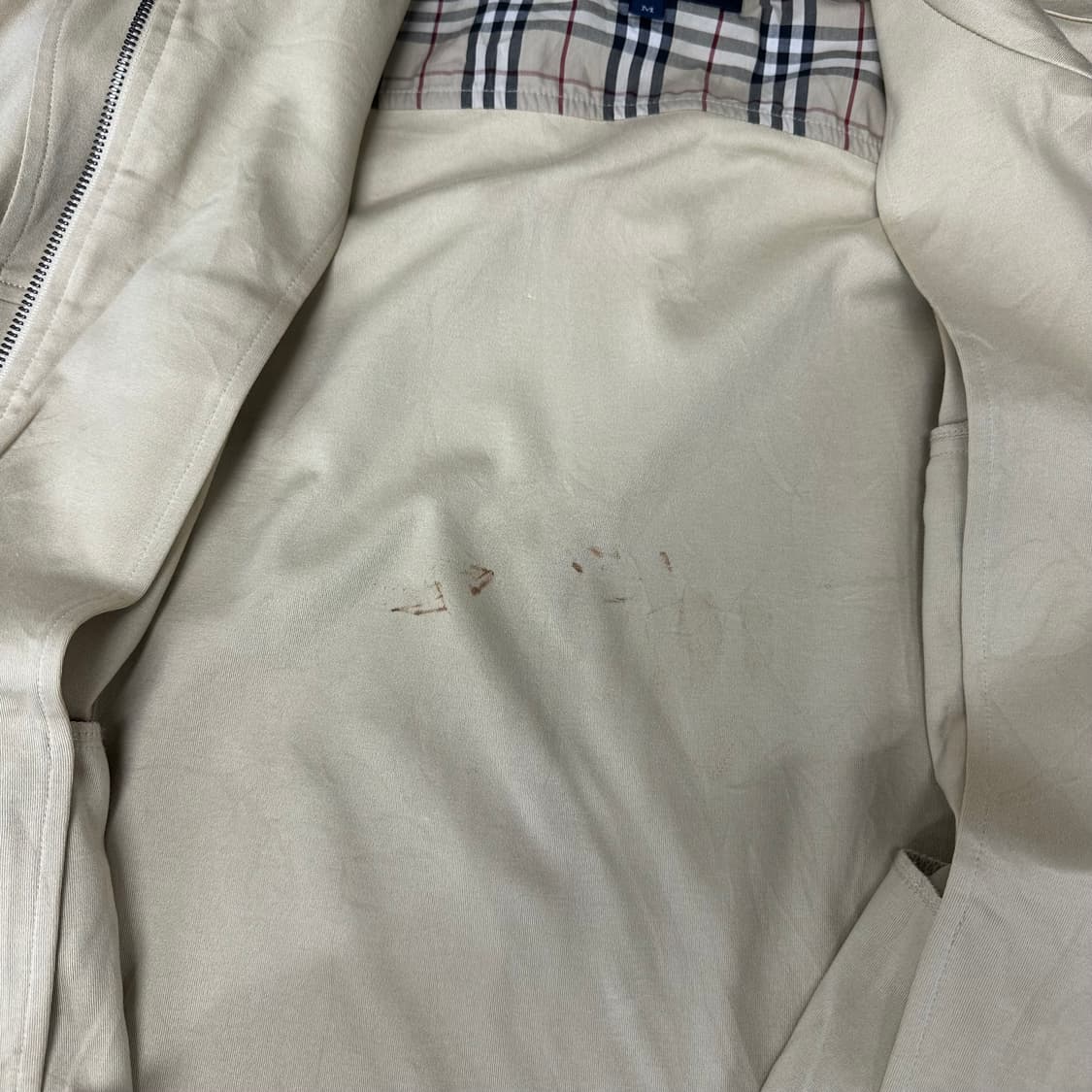버버리 체크 소가죽 디테일 자켓 상품이미지9