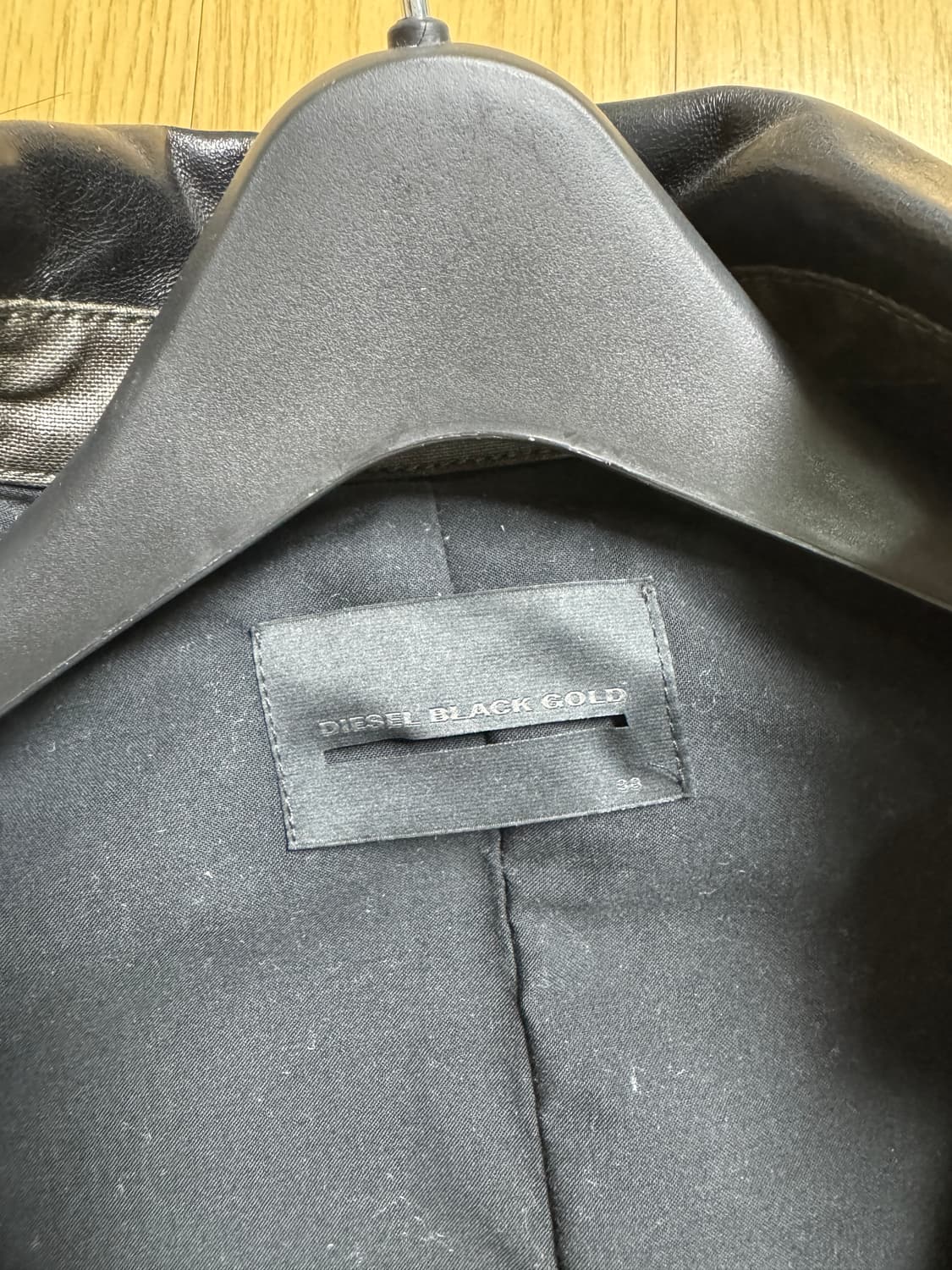 디젤 여성 왁스 자켓 레더 패치 xs 상품이미지7