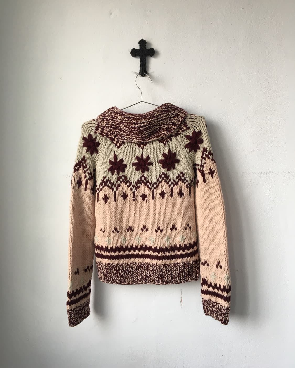 Corsage point knit zip up 상품이미지5