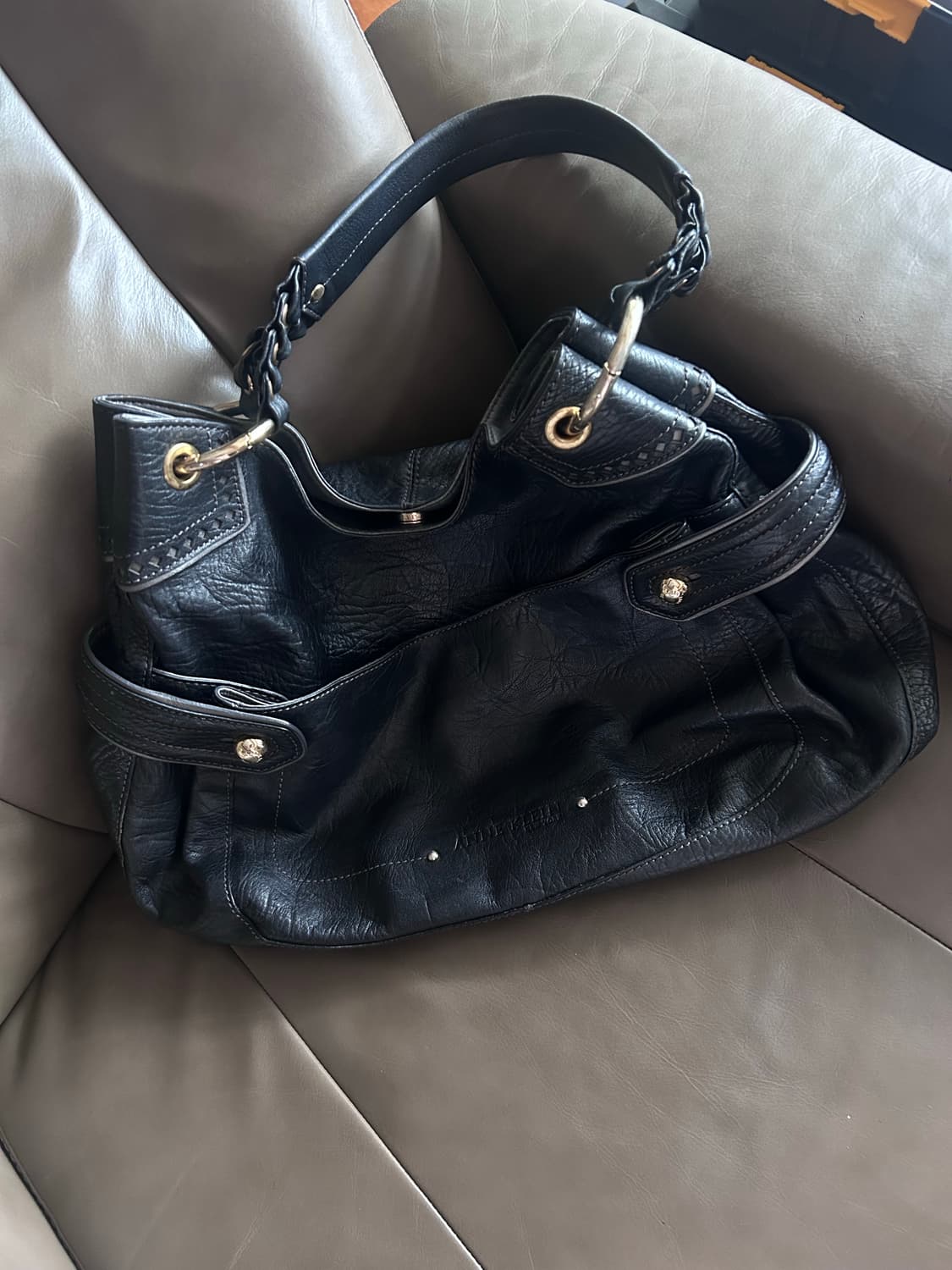 빈티지 블랙 숄더백 상품이미지1