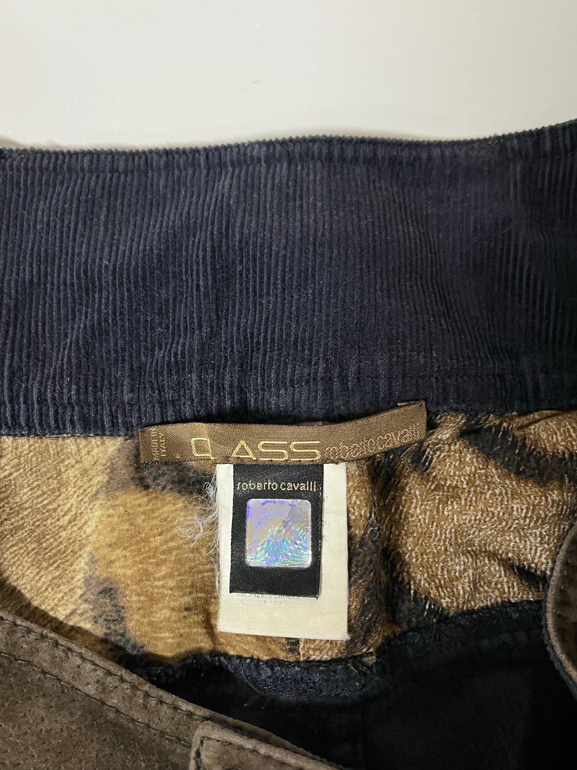 48) 로베르토 까발리 코듀로이 카고 팬츠 네이비 상품이미지5