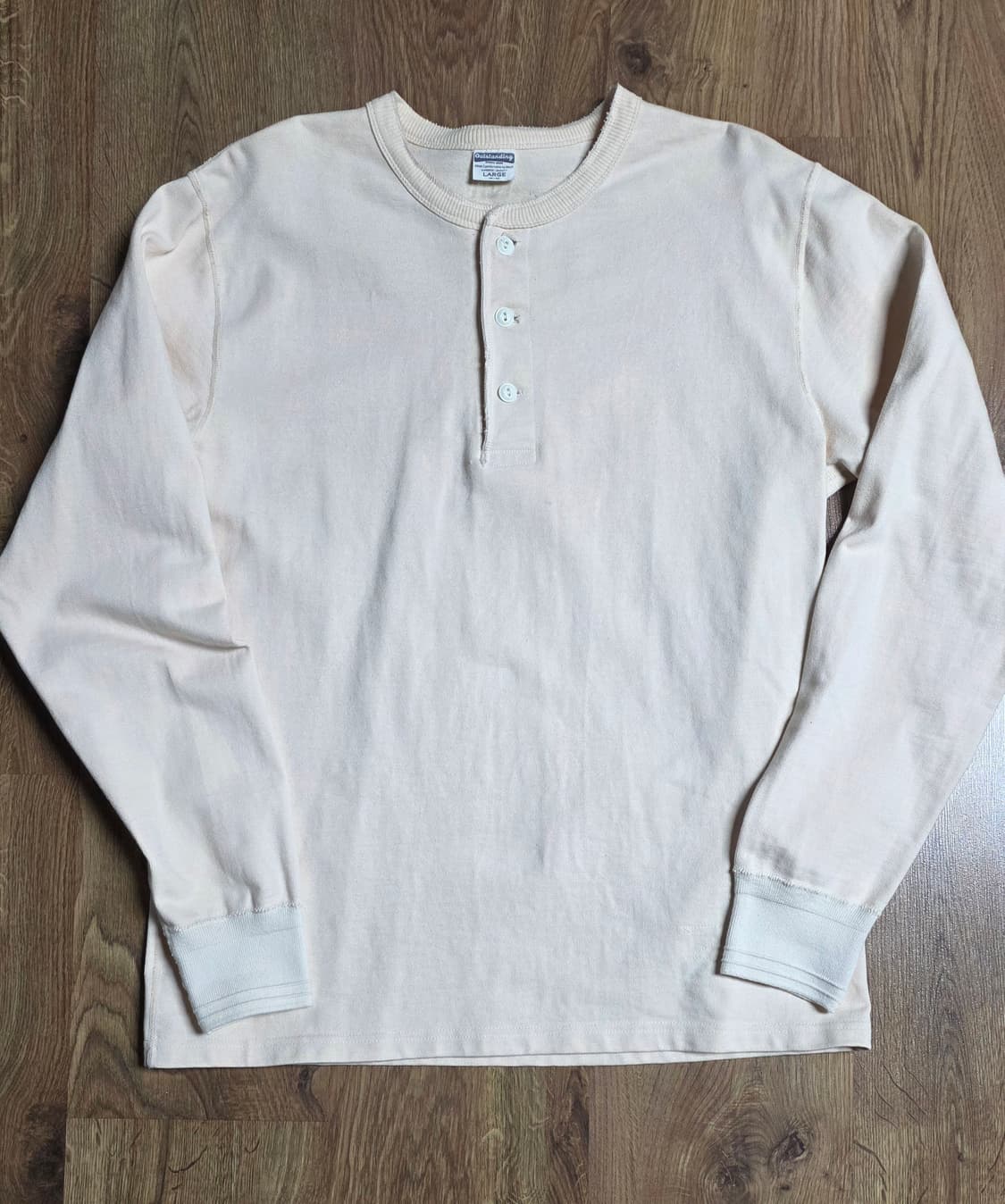 아웃스탠딩 헨리넥 롱슬리브 아이보리 L 상품이미지1