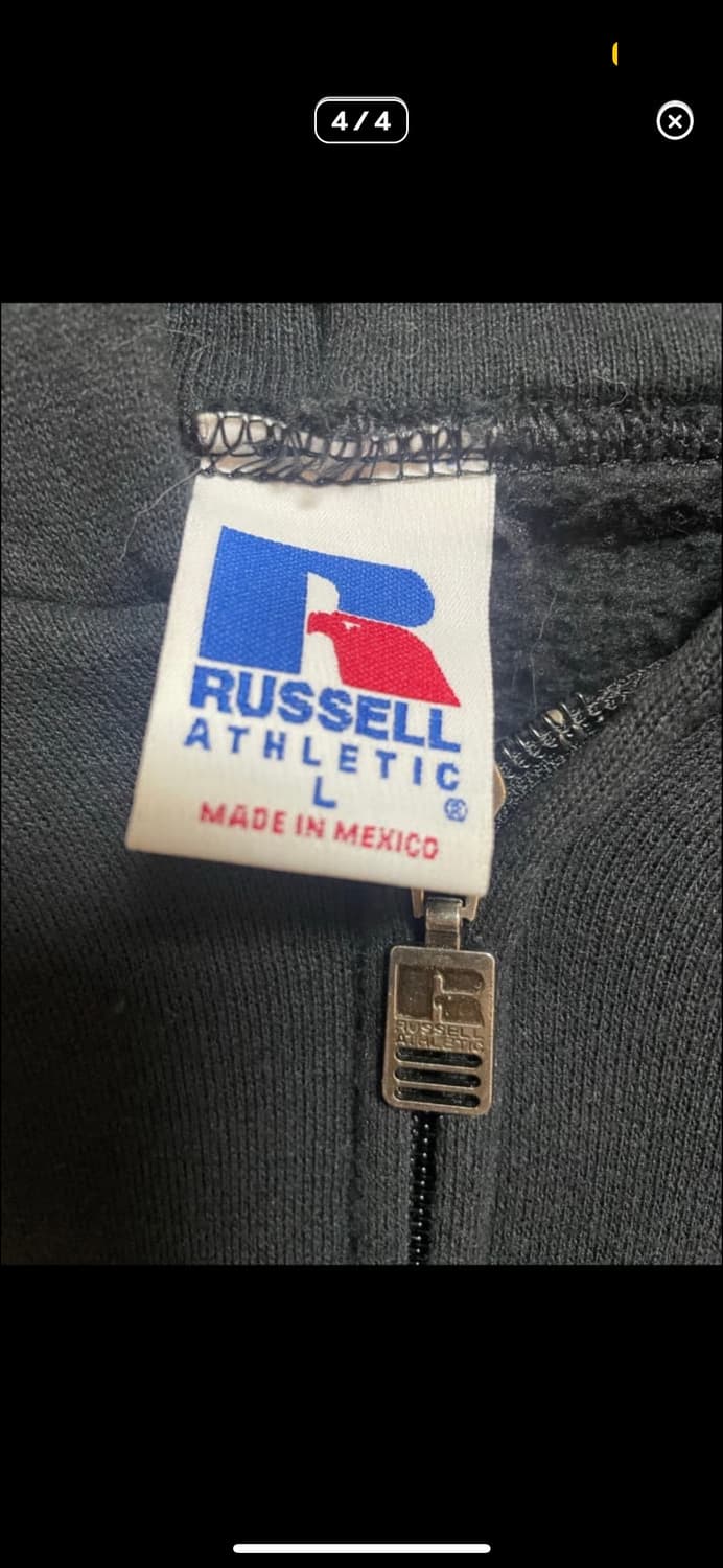 90s-00s 러셀 후드집업 블랙 상품이미지4
