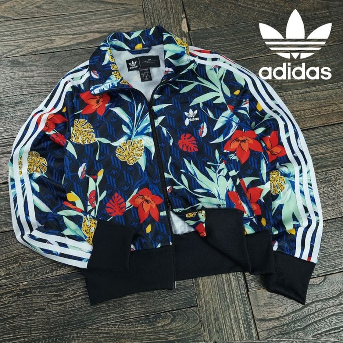 [아디다스] 플로랄 패턴 파이어버드 쟈지 트랙탑 자켓 M19509 상품이미지1