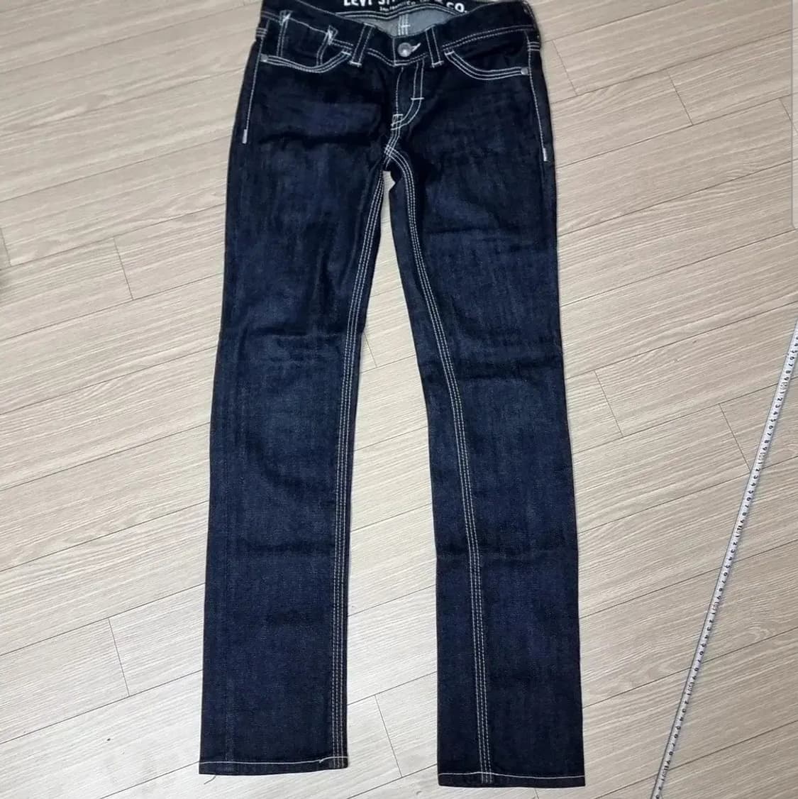 리바이스 여성 청바지 다크 워시(실측) 상품이미지1