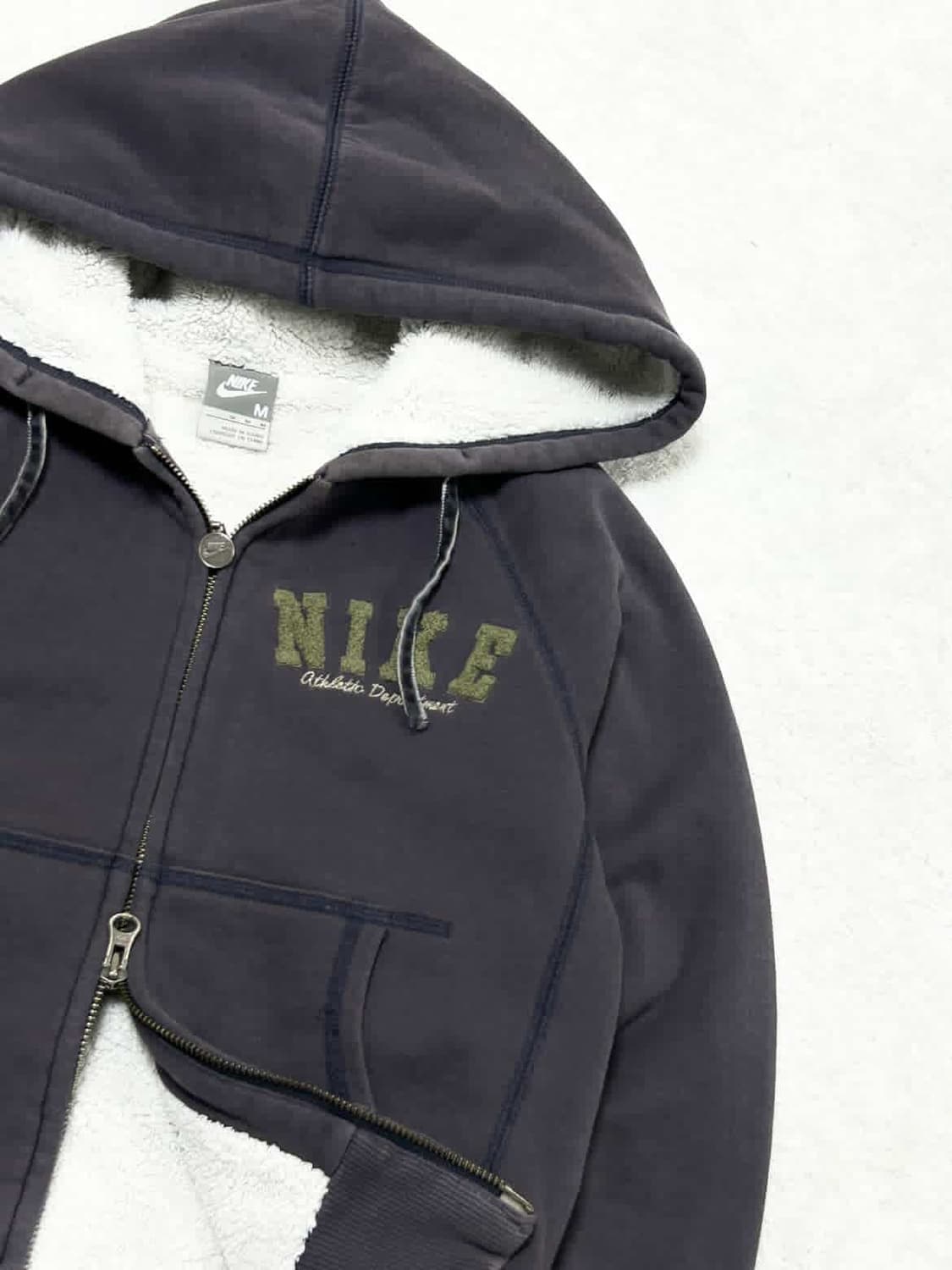 나이키 부클로고 투웨이 양털 후드집업 상품이미지6