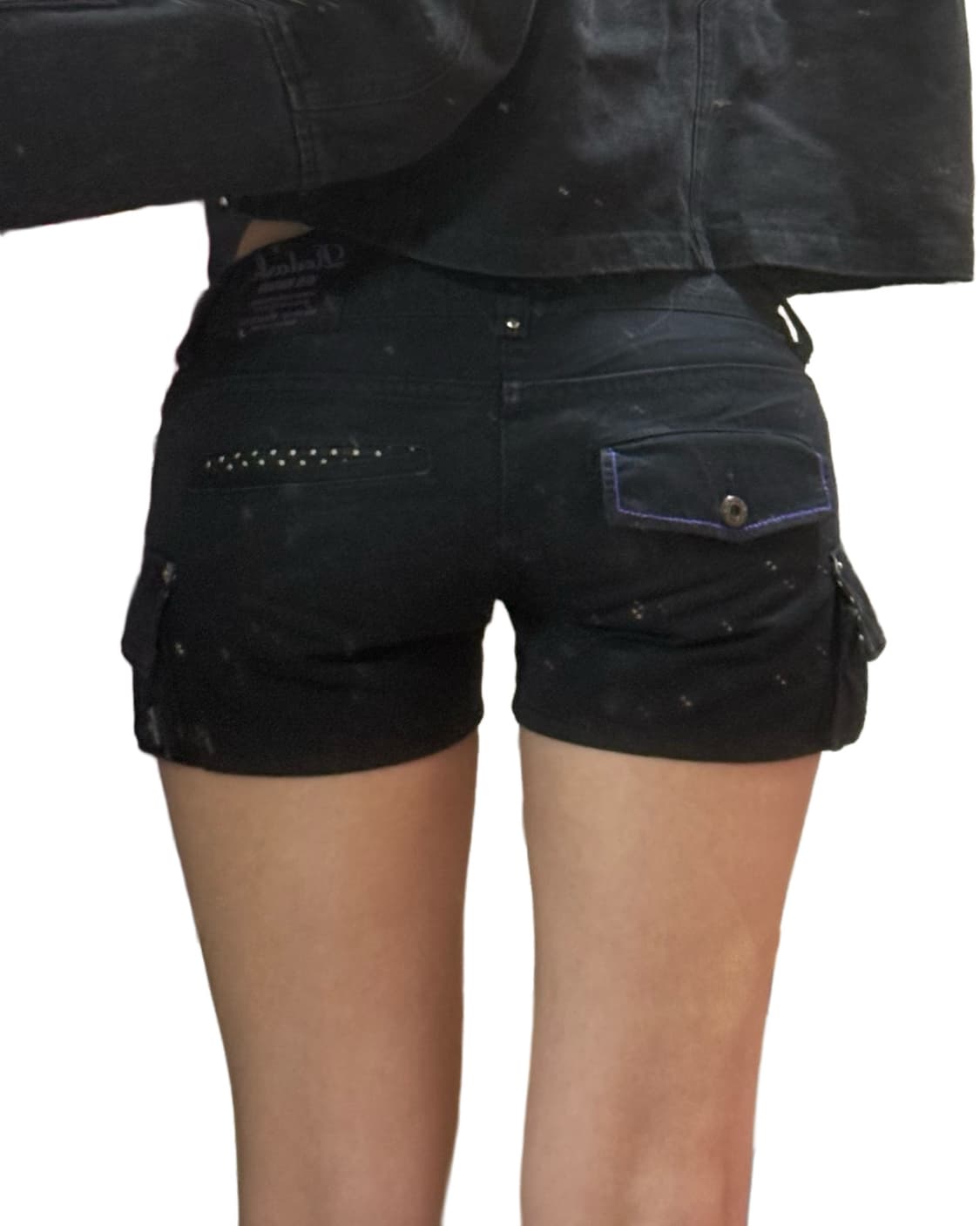 빈티지 블랙 로우라이즈 숏츠 상품이미지5