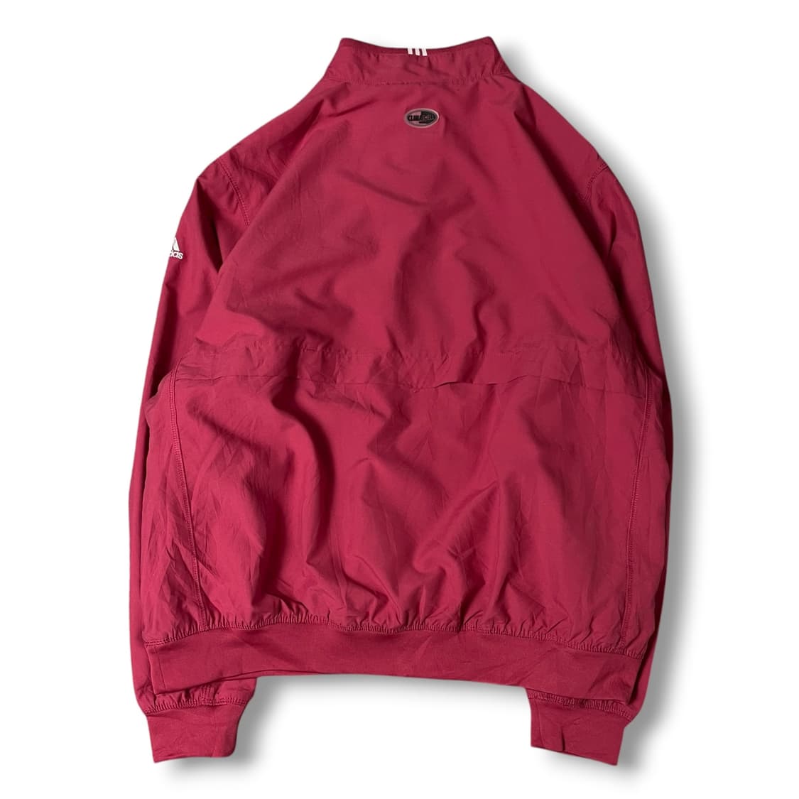  아디다스 핑크 레터링 로고 폴리 아노락 자켓 XL 상품이미지3