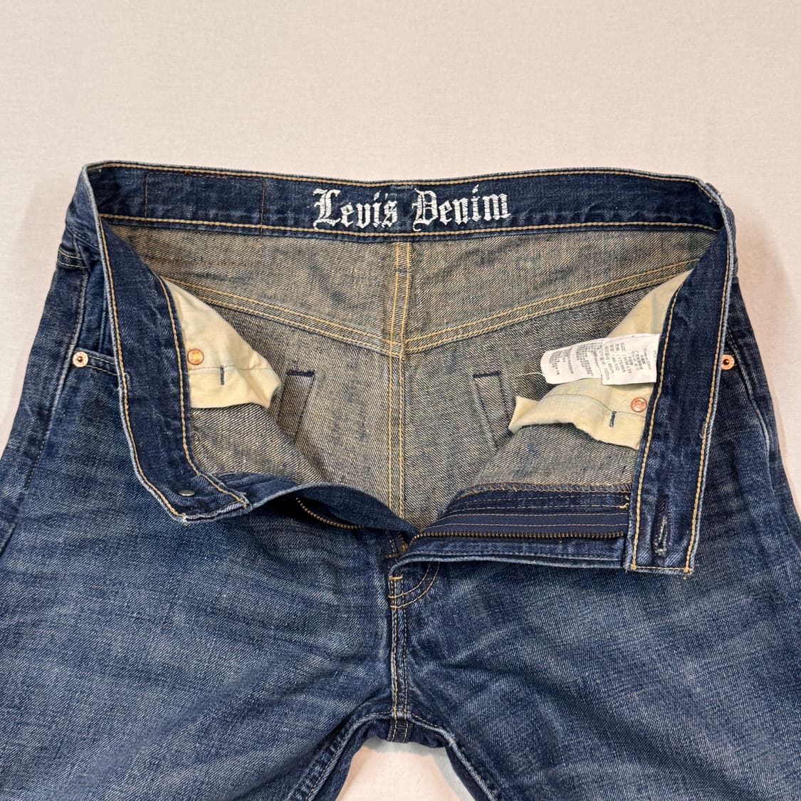 34inch) 리바이스 523 진청 스트레이트 핏 데님 청바지 상품이미지8