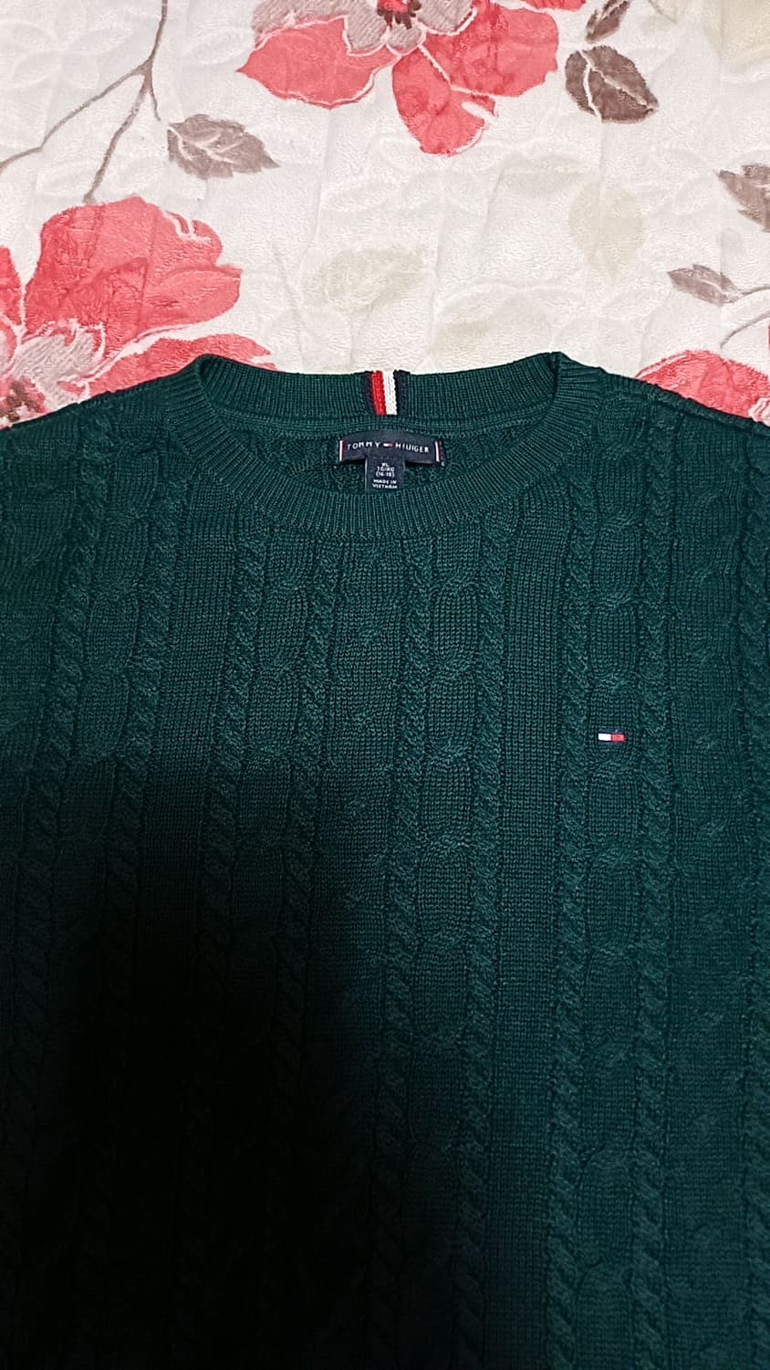 타미힐피거 꽈배기니트 여성66 가슴50 기장66 상품이미지2