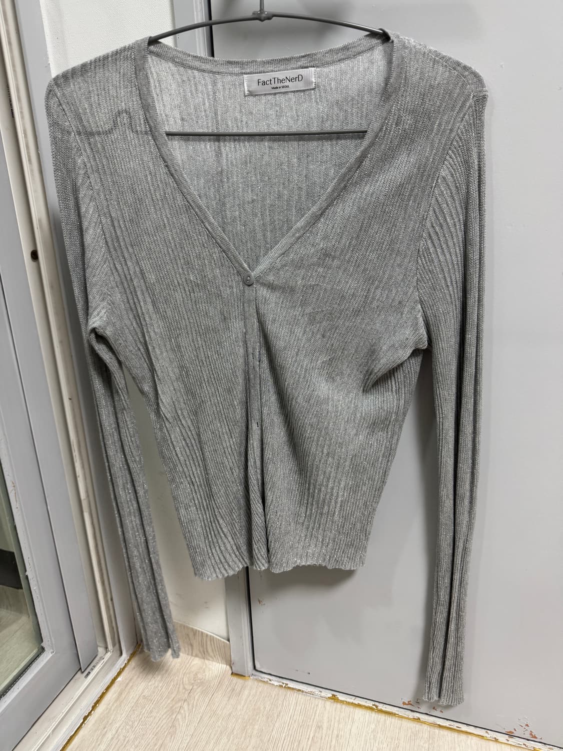 팩더널드 쉬머 펄 가디건 Shimmer Pearl Cardigan 그레이 상품이미지7