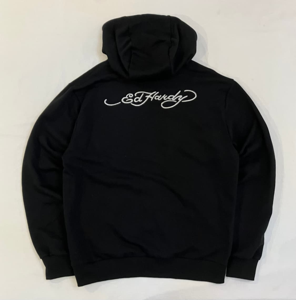 에드하디 백로고 y2k 후드집업 블랙 상품이미지1