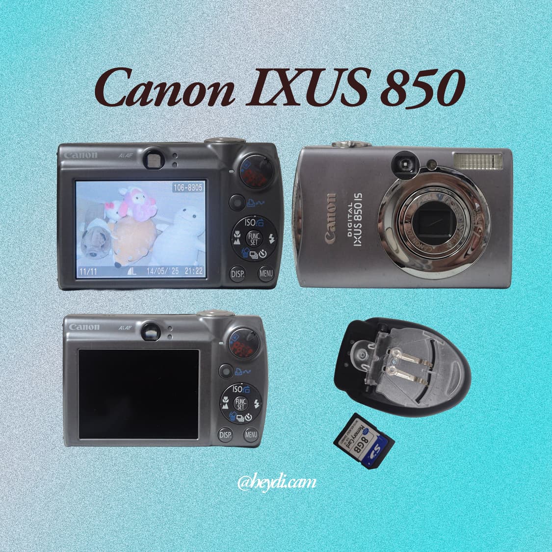 미품급) (NCT 재민,니쥬 아야카) 캐논 ixus850 ixy900is 상품이미지2