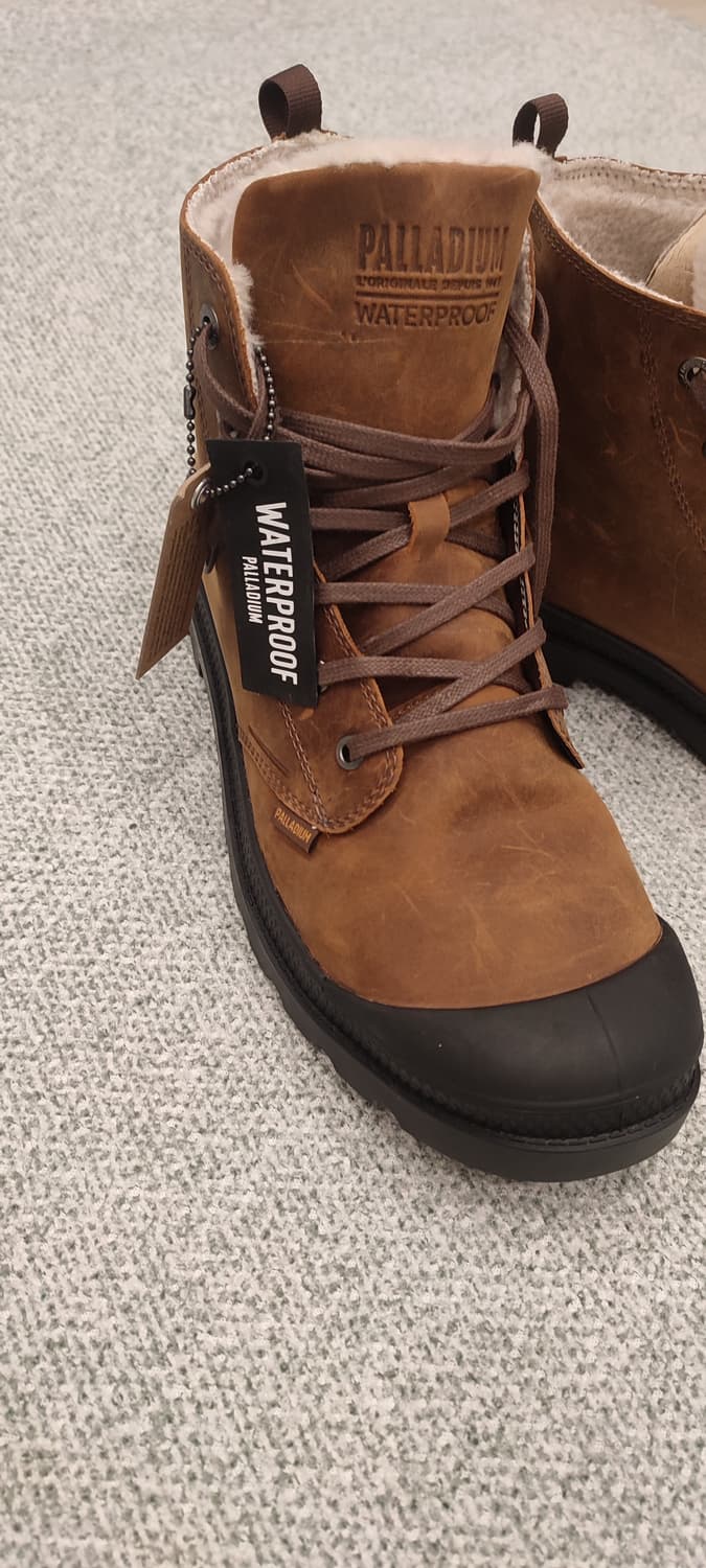 팔라디움 팜파 방수 털 부츠 브라운 280mm 새상품 상품이미지2