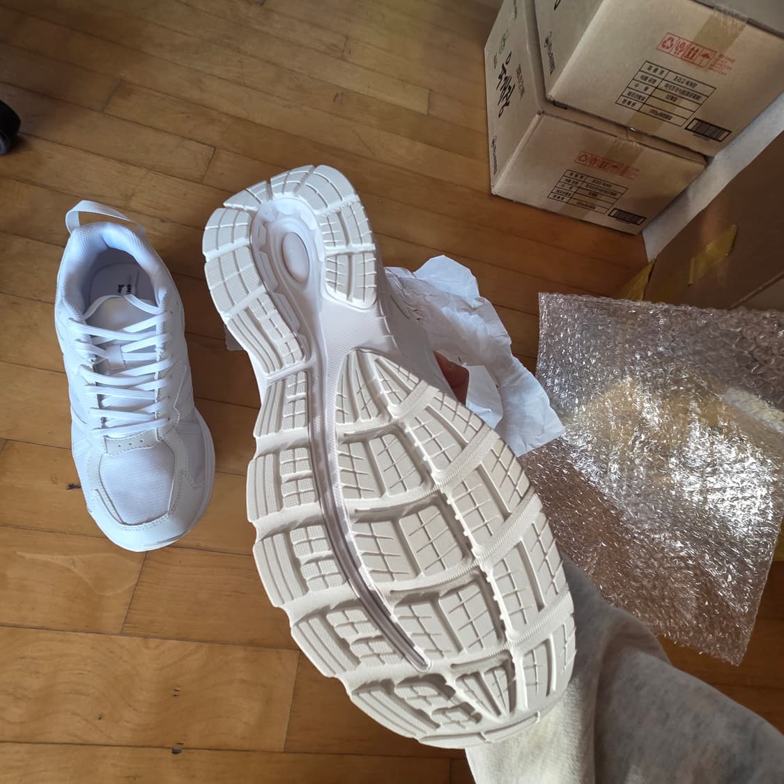 던롭 남성 운동화 볼넓은 워킹화 290 4E 상품이미지3