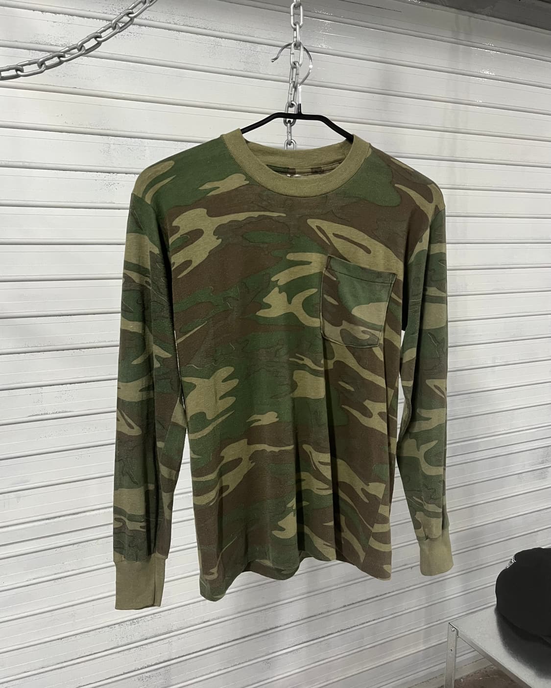 90s Woodland camo long slv (USA made) 상품이미지2