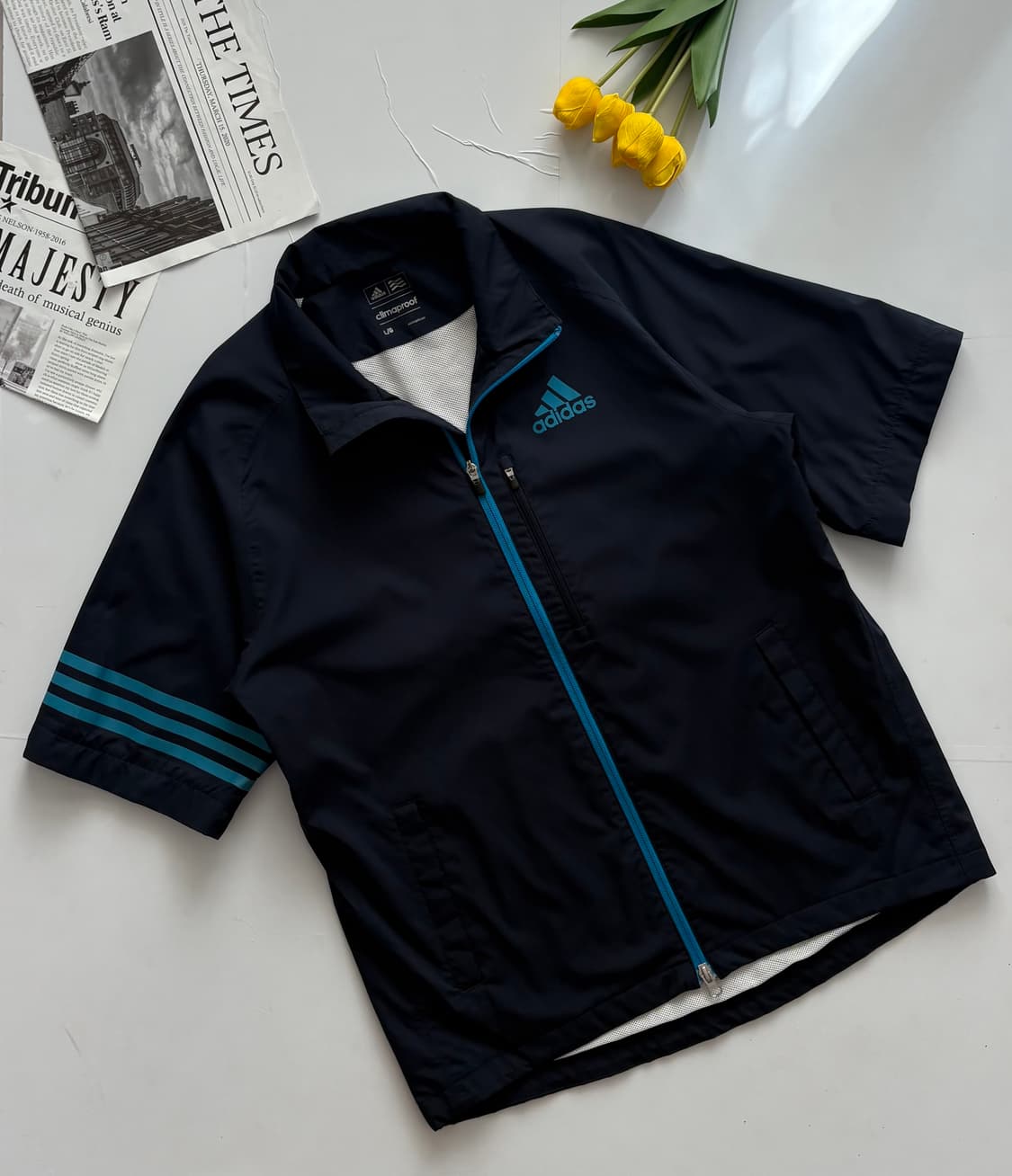 adidas 아디다스 일본판 Y2K 반팔 바람막이 상품이미지1