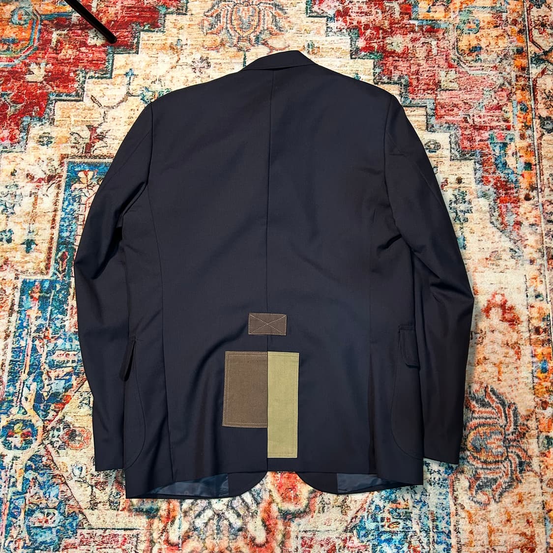 [M] 아스페시 A.BLUE 브룩스 브라더스 패치워크 금장 블레이저 상품이미지2