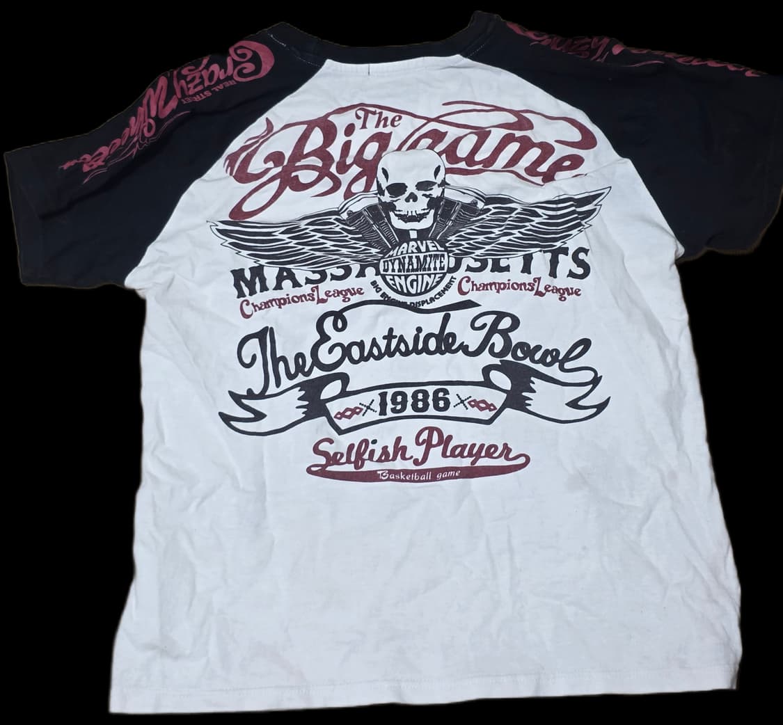 빈티지 해골 반팔티셔츠 상품이미지2