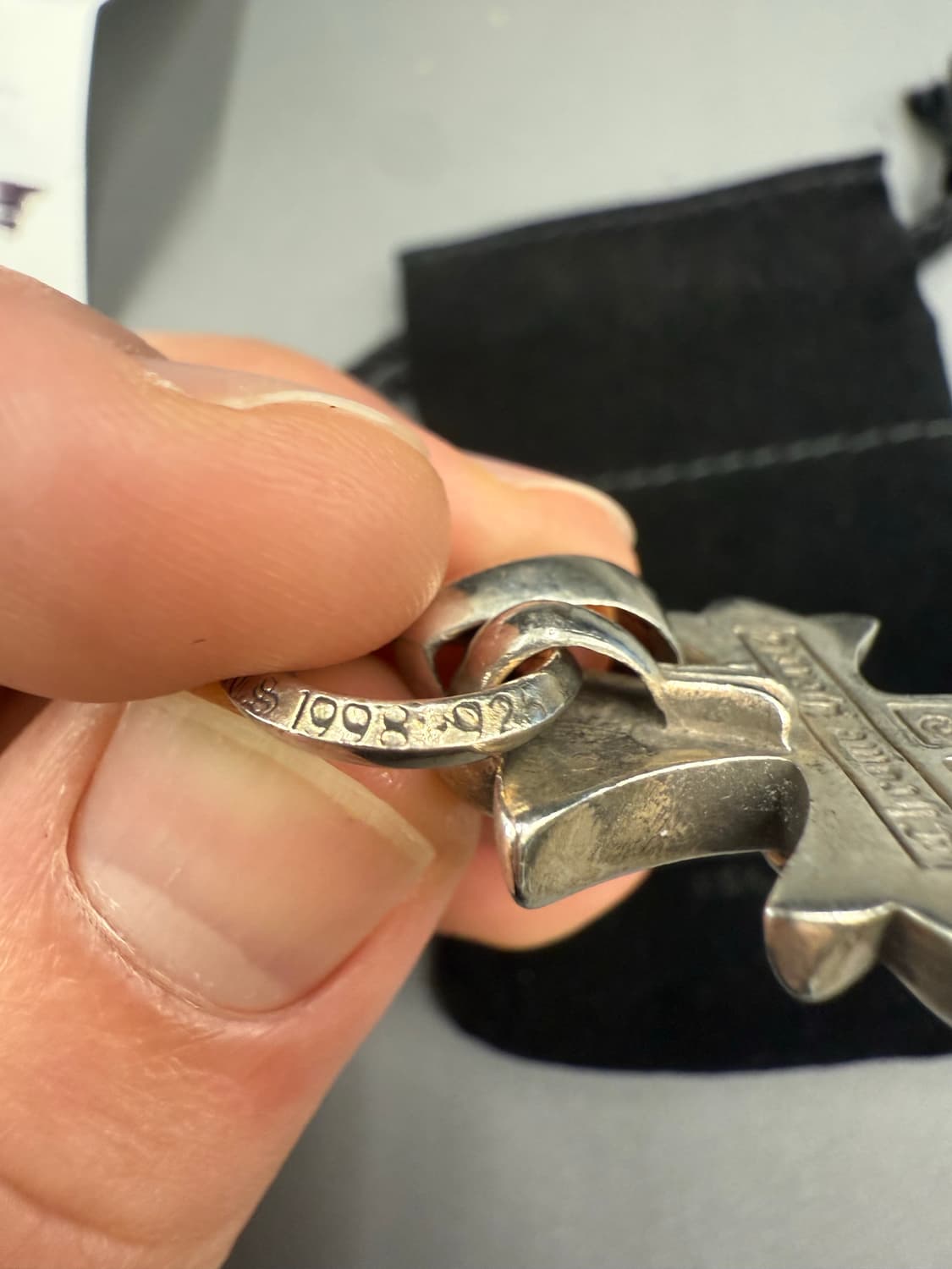 크롬하츠 스몰 크로스 위드 베일 상품이미지7