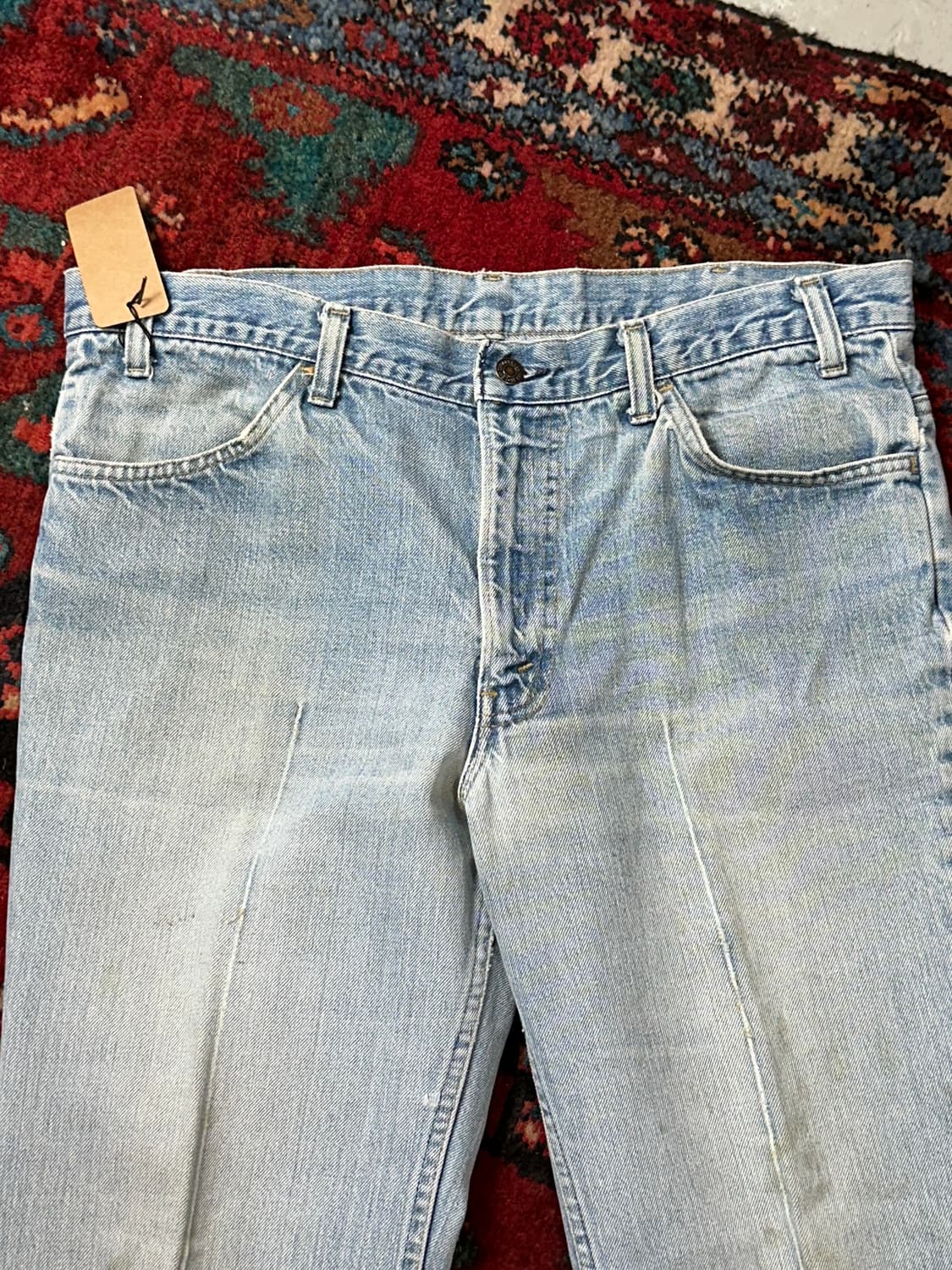 70's USA Made 빈티지 리바이스 684 벨바텀 부츠컷 데님 상품이미지5